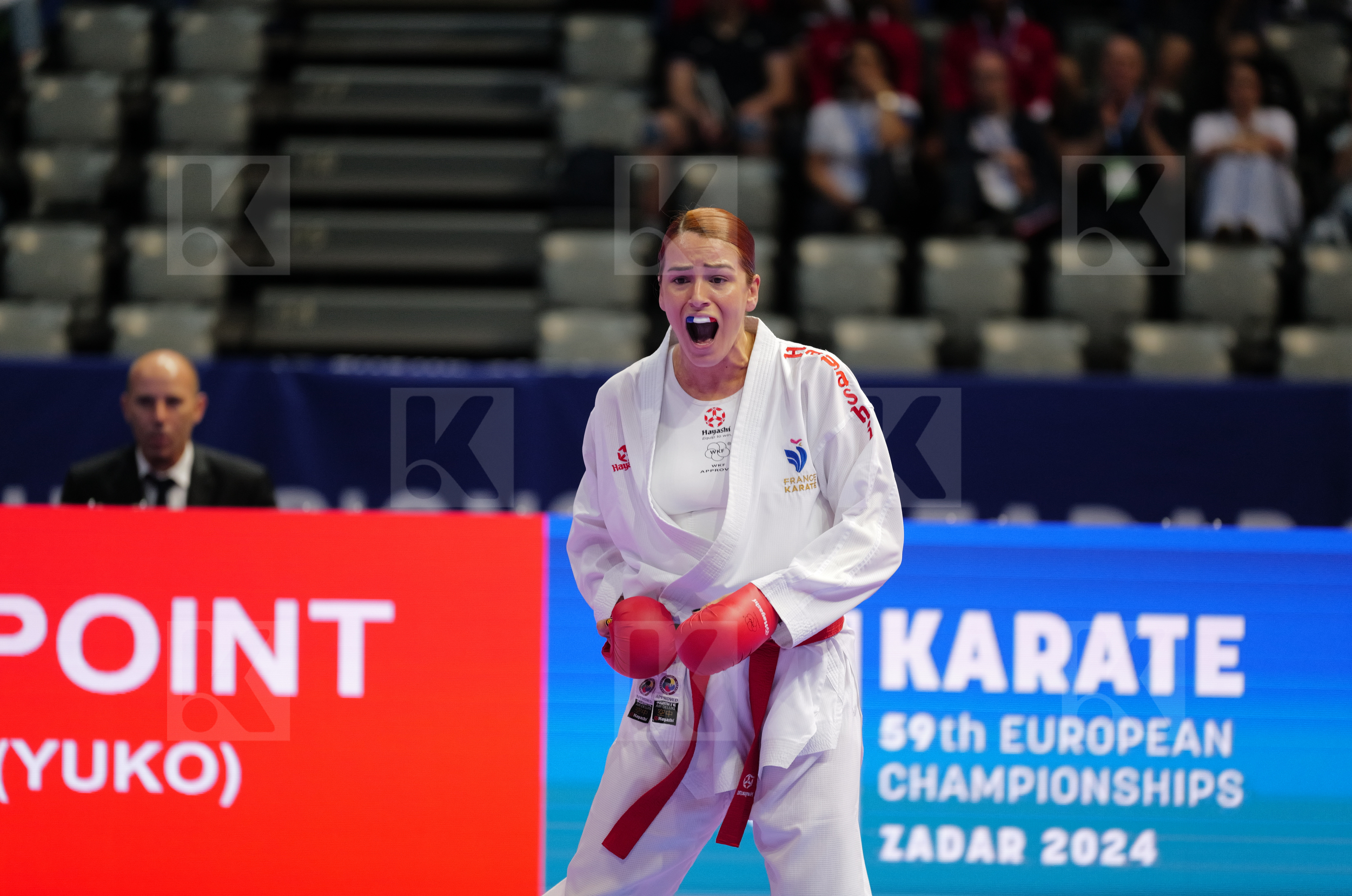 GARCIA NANCY (FRANCE) vs ORANA FORTESA (KOSOVO) in Female Kumite 68+ Kg - Bronze bout