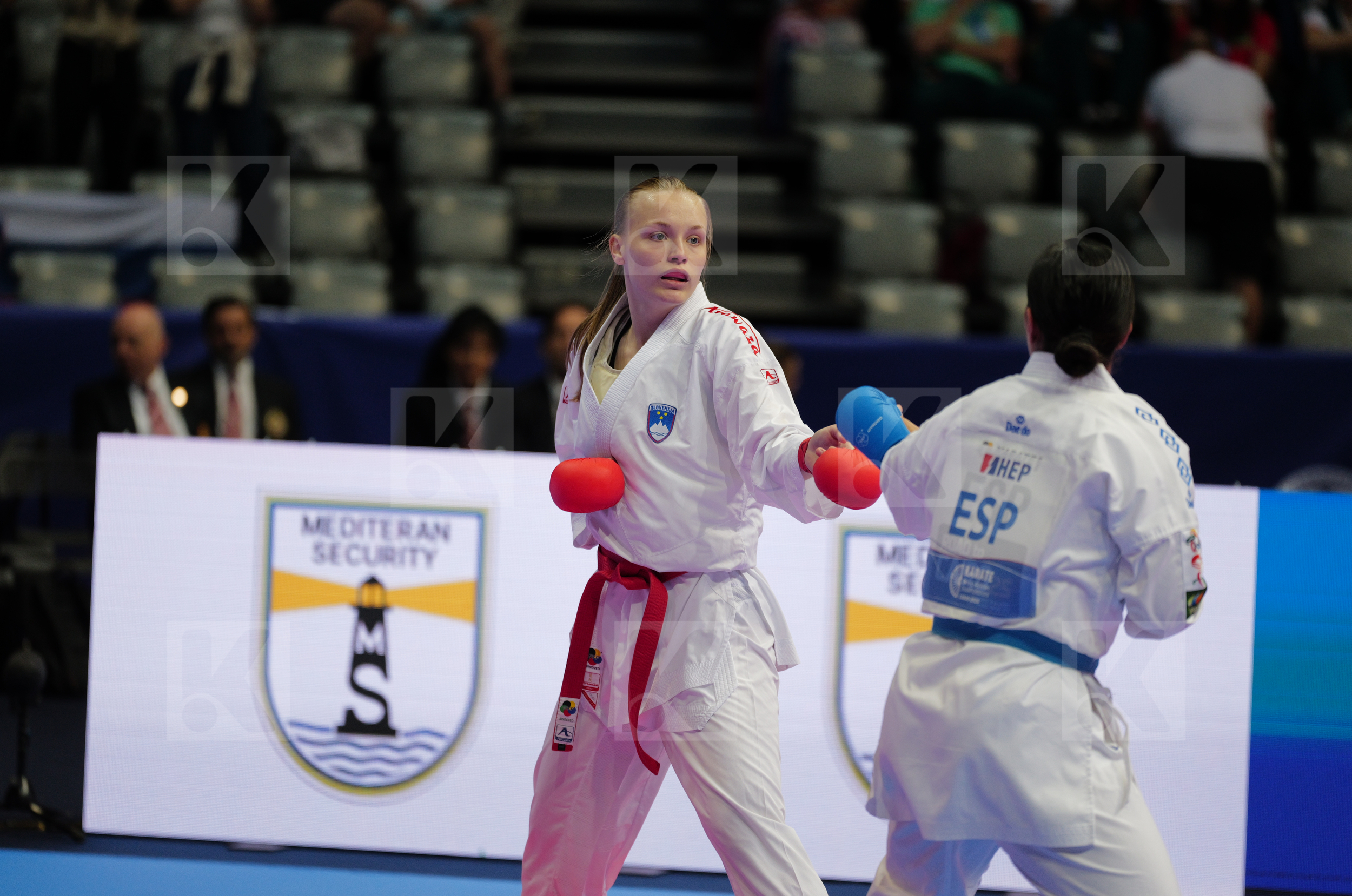 ZIBRET ZALA MARIA (SLOVENIA) vs TORRES GARCIA MARIA (SPAIN) in Female Kumite 68+ Kg - Bronze bout