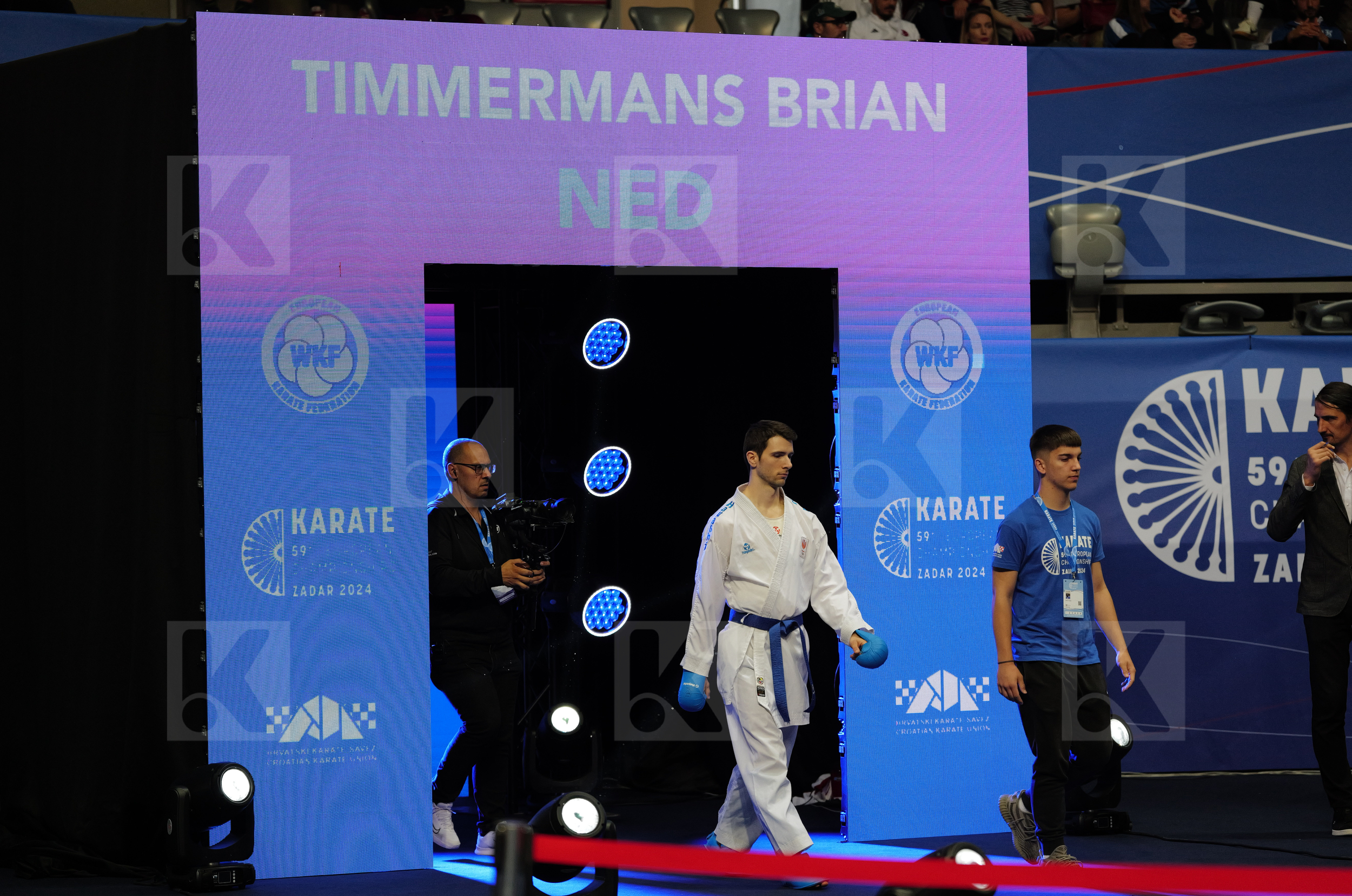 MASTROGIANNIS KONSTANTINOS (GREECE) vs TIMMERMANS BRIAN (NEDERLANDS) in Male Kumite -84 Kg - Final bout