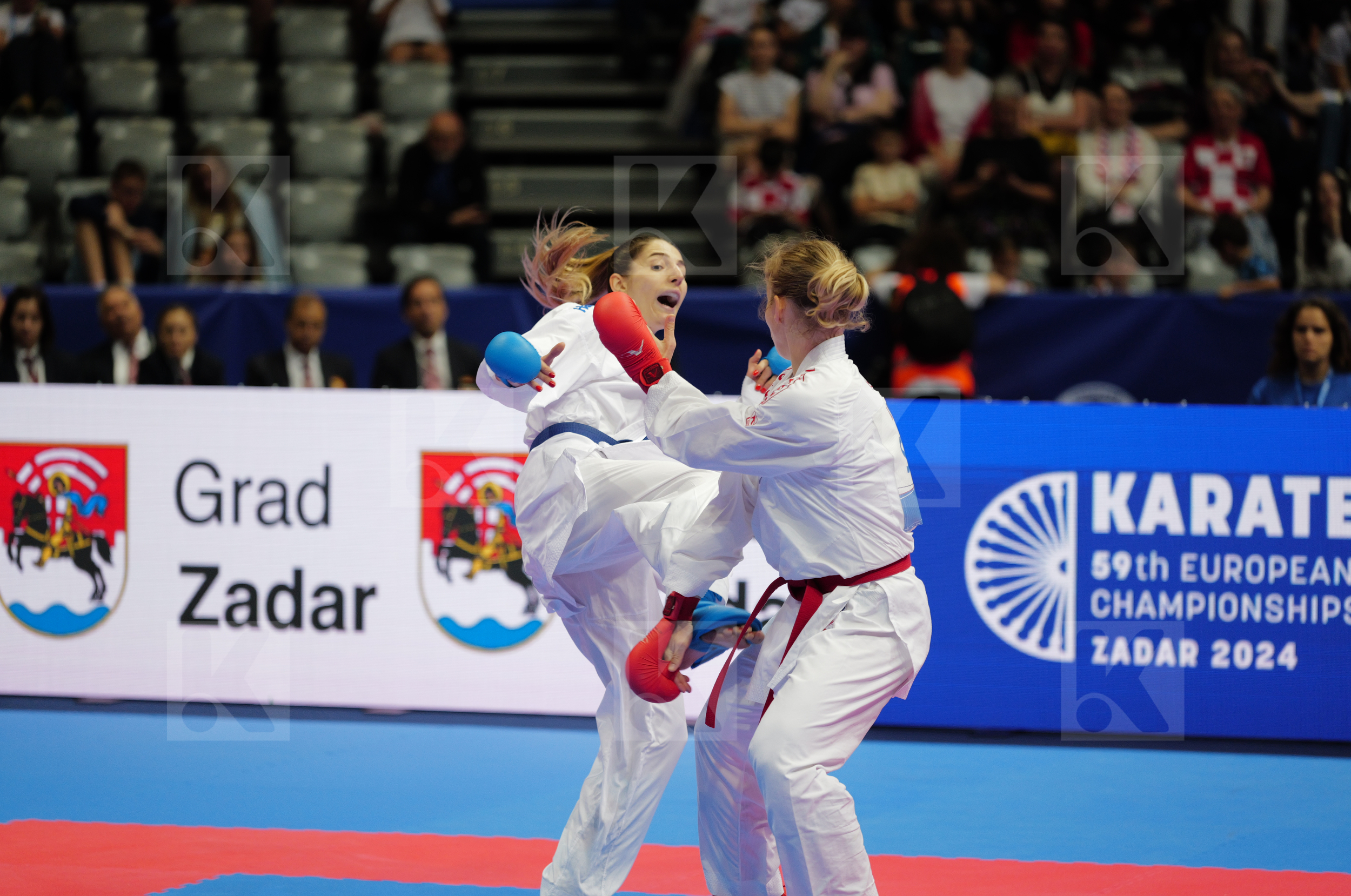 BAKOS SUCHANKOVA INGRIDA (SLOVAKIA) vs TOPALOVIC LEJLA (AUSTRIA) in Female Kumite -61 Kg - Final bout