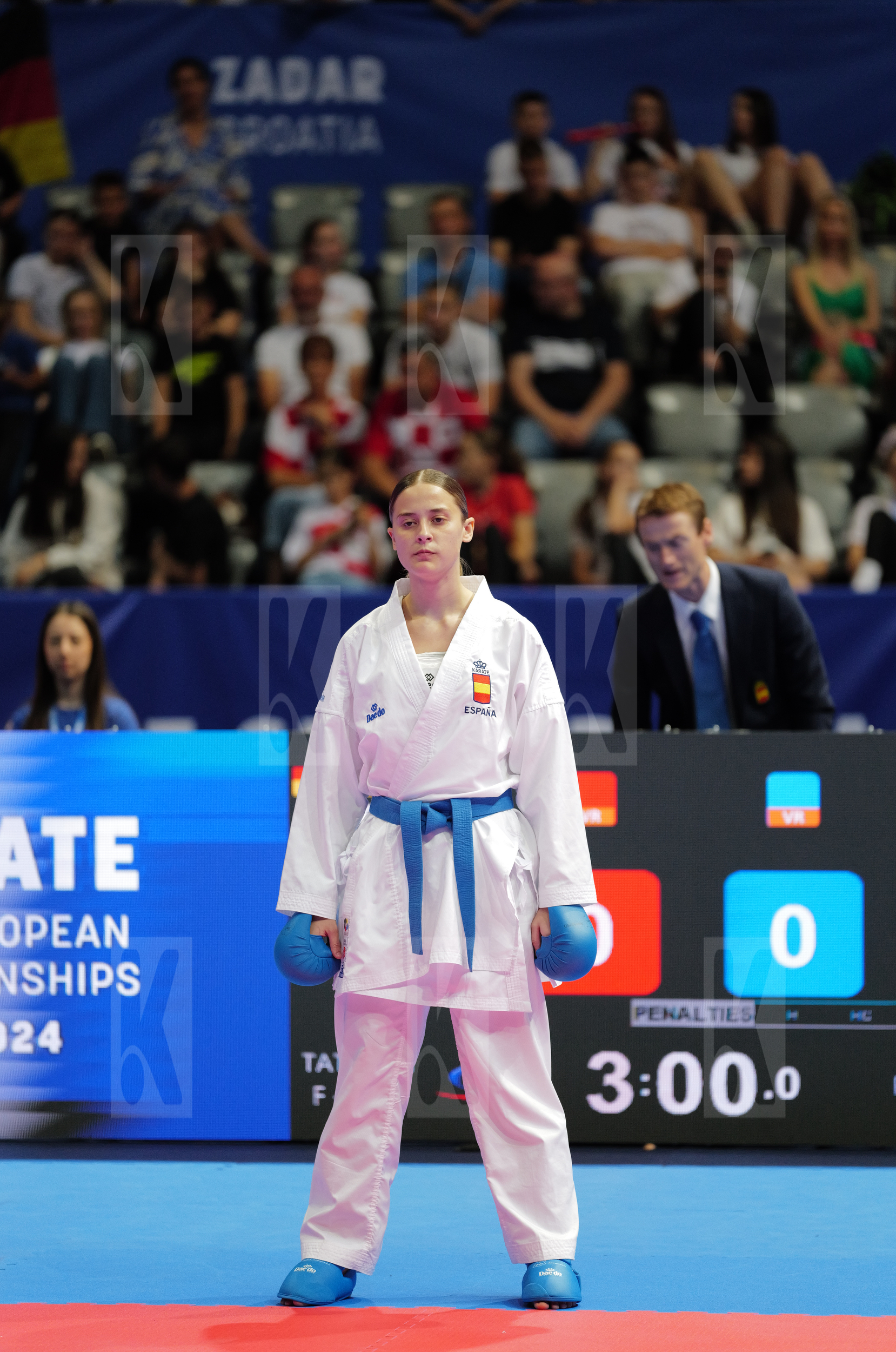 BITSCH MIA (GERMANY) vs PEREIRA VILLALOBOS SONIA (SPAIN) in Female Kumite -55 Kg - Final bout