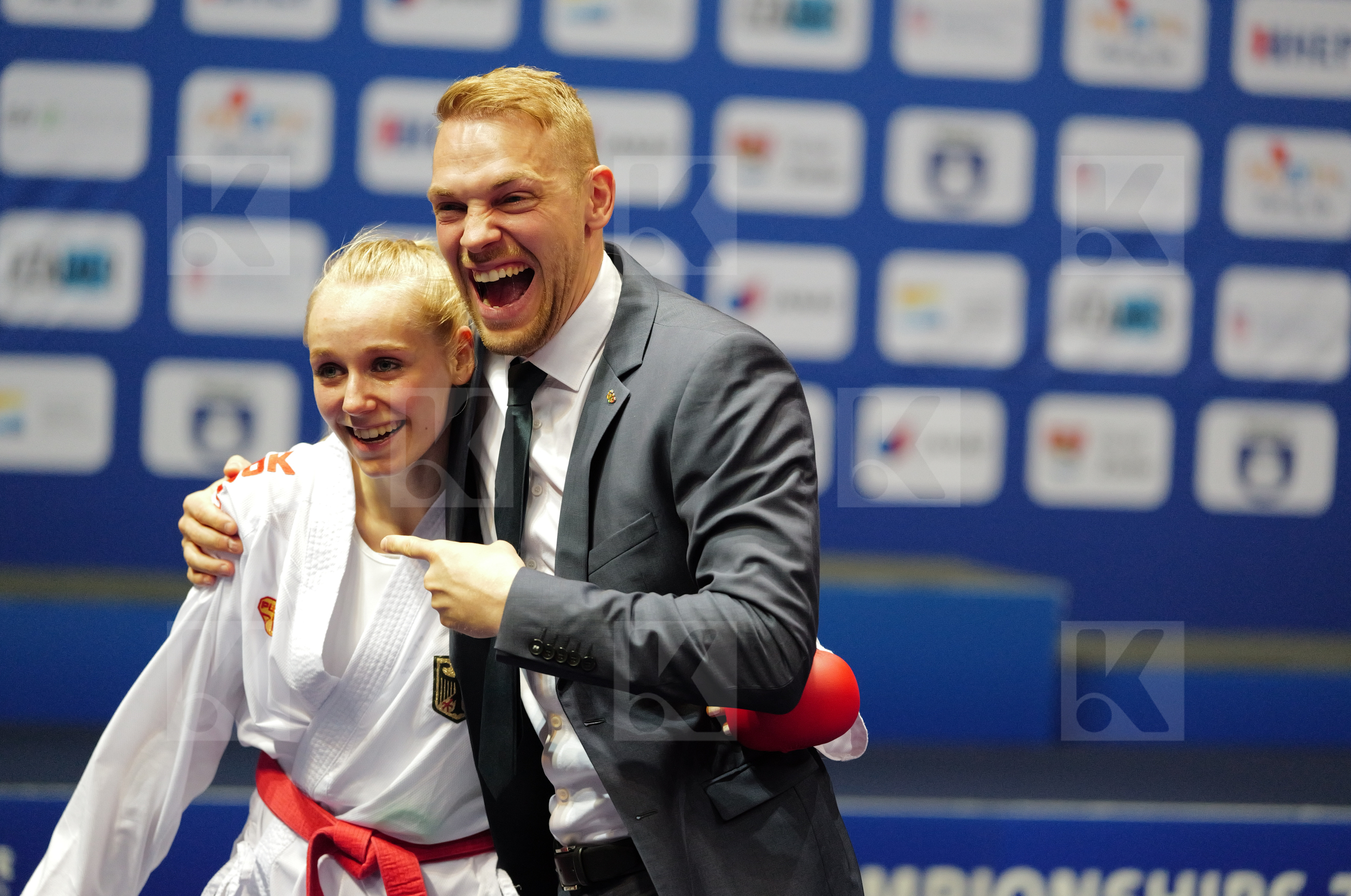 BITSCH MIA (GERMANY) vs PEREIRA VILLALOBOS SONIA (SPAIN) in Female Kumite -55 Kg - Final bout