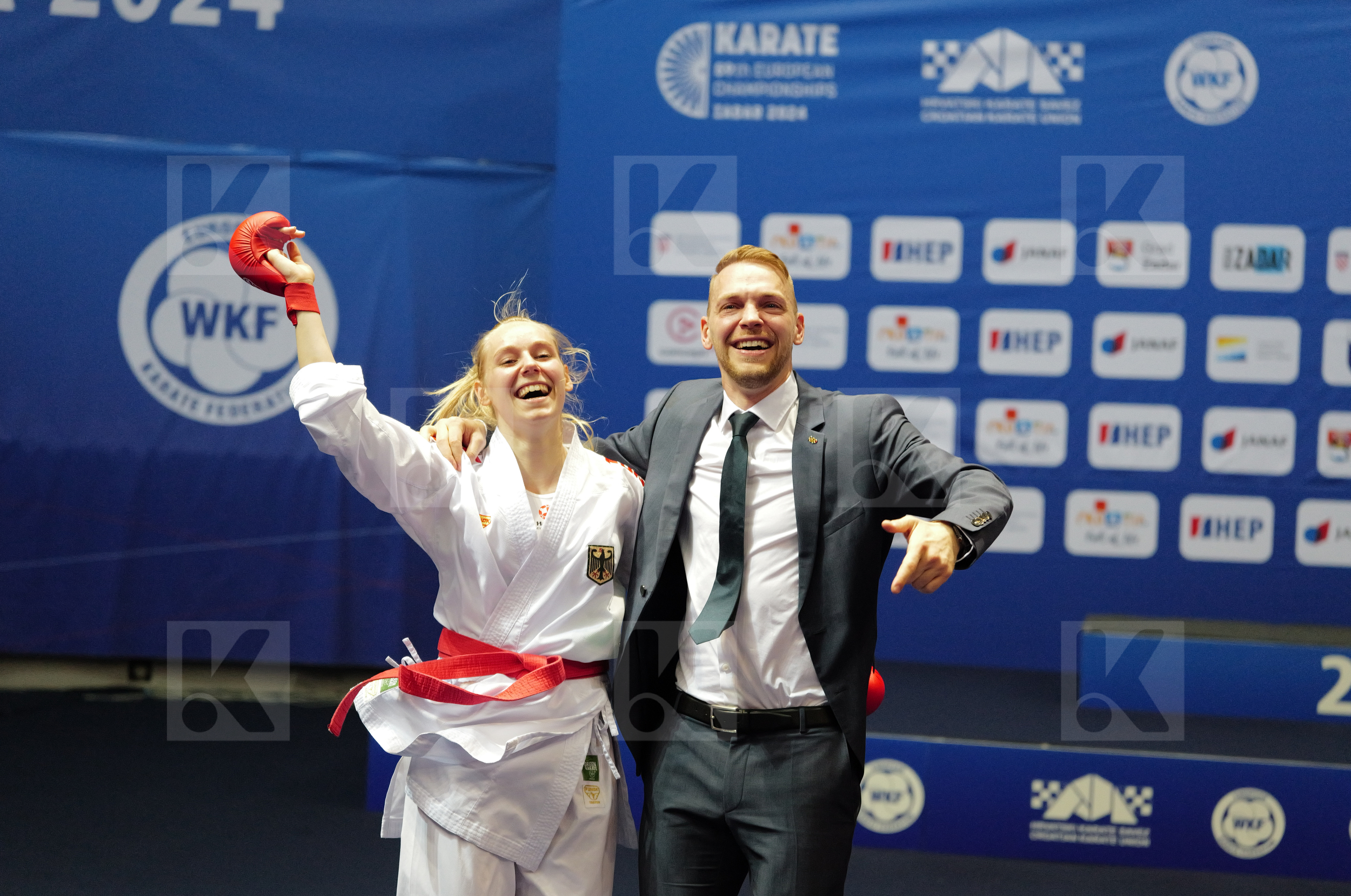 BITSCH MIA (GERMANY) vs PEREIRA VILLALOBOS SONIA (SPAIN) in Female Kumite -55 Kg - Final bout