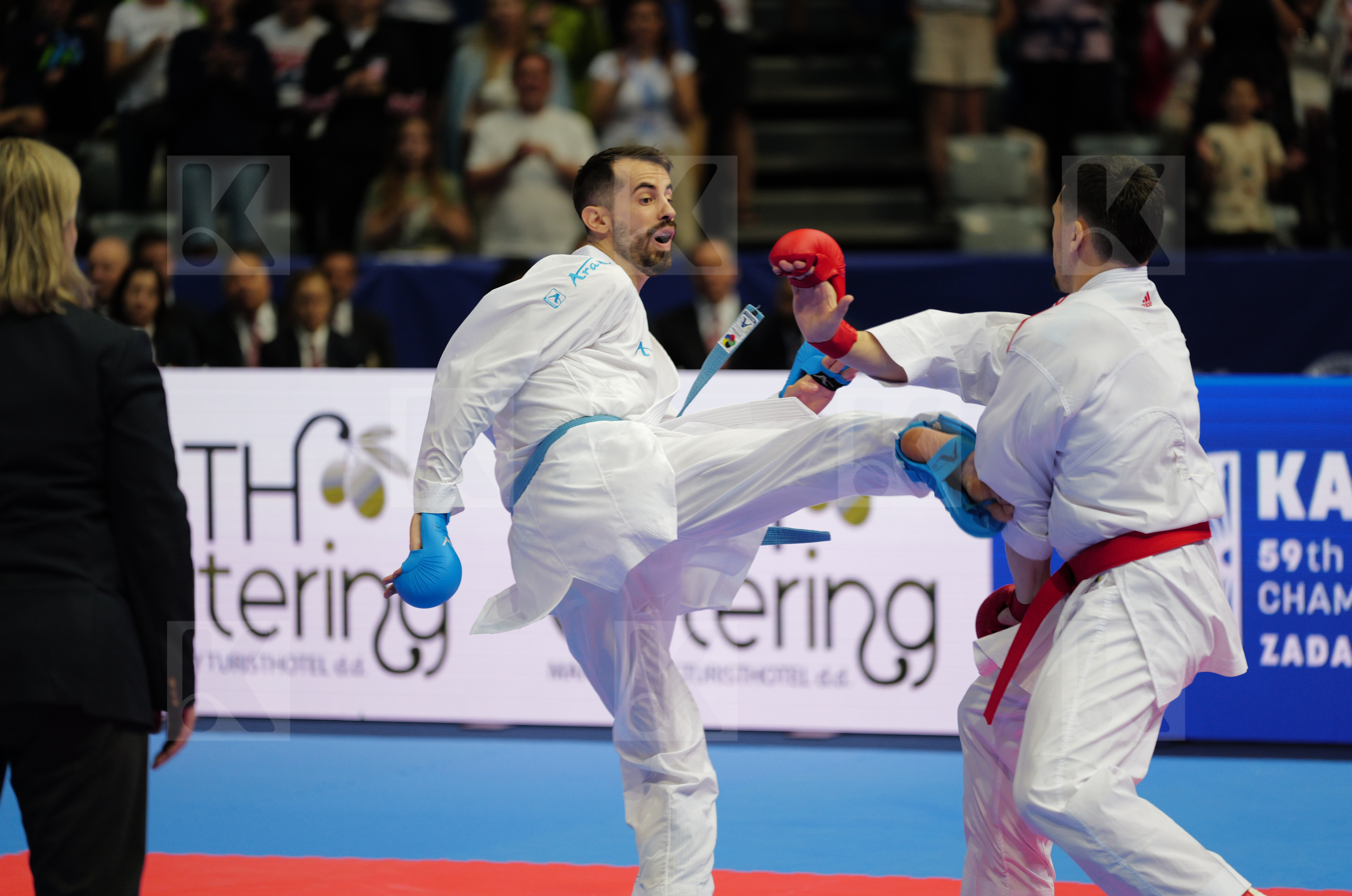 DE VIVO DANIELE (ITALY) vs MARTINAC IVAN (CROATIA) in Male Kumite -75 Kg - Final bout