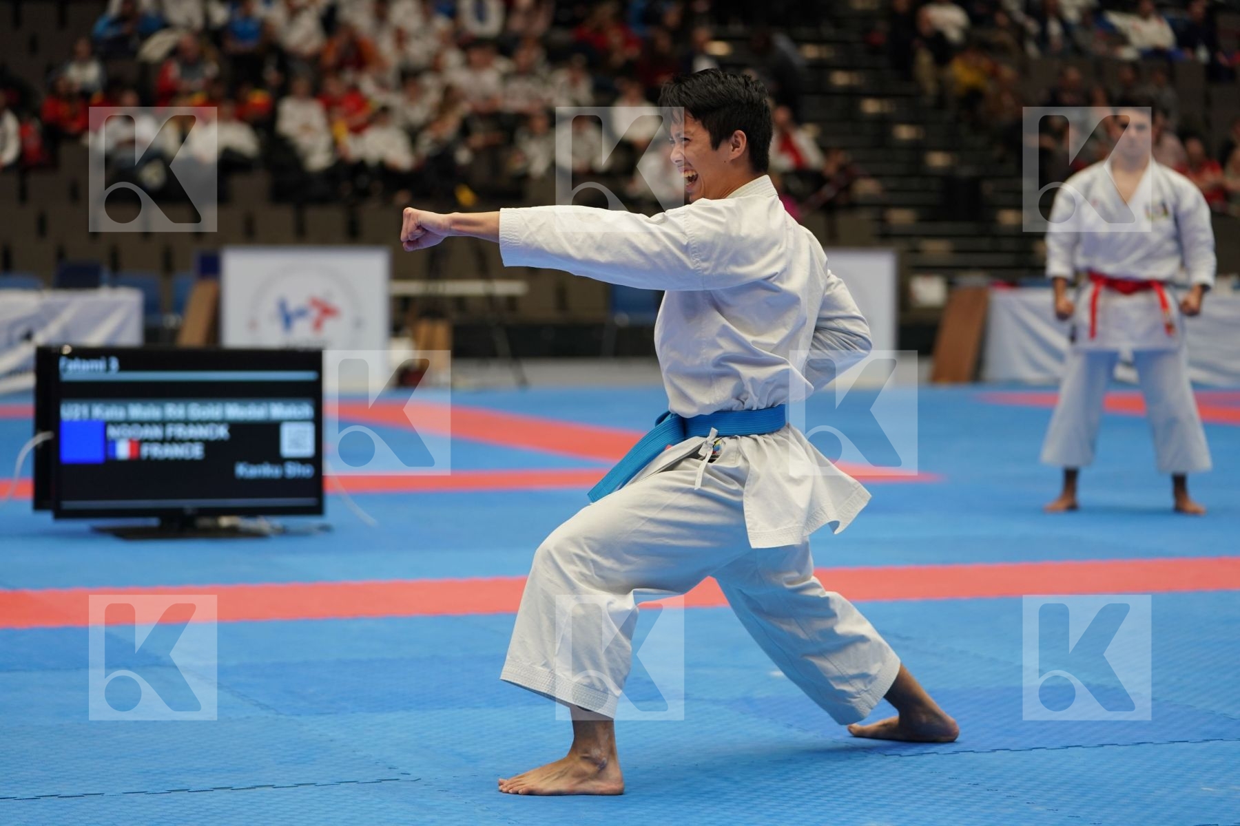 NGOAN FRANCK (FRANCE) in Under 21 Kata Male - Final bout
