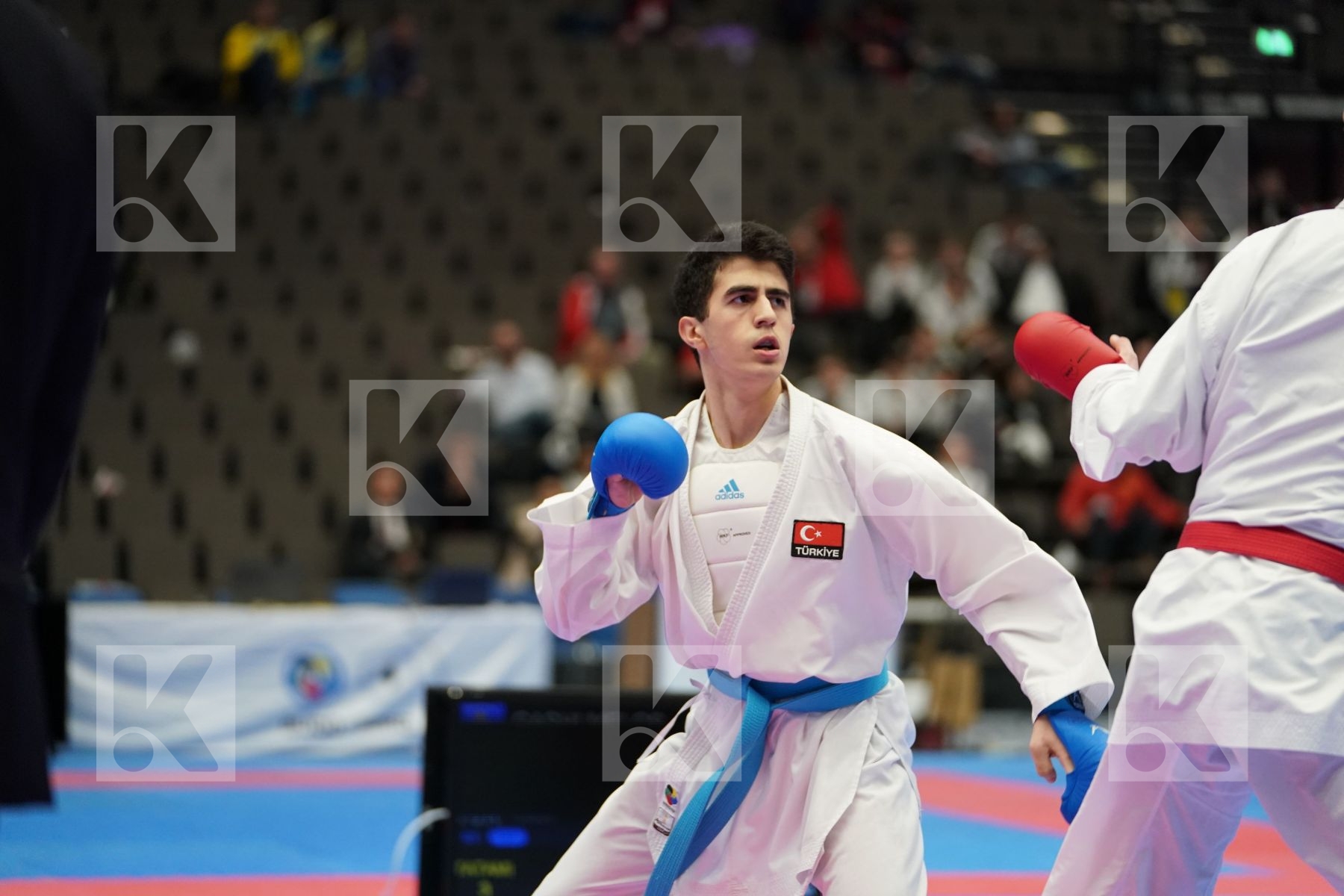 GASHI MELOS (KOSOVO) vs BULUT AHMET (TURKEY) in Cadet Kumite Male 70+ Kg - Final bout