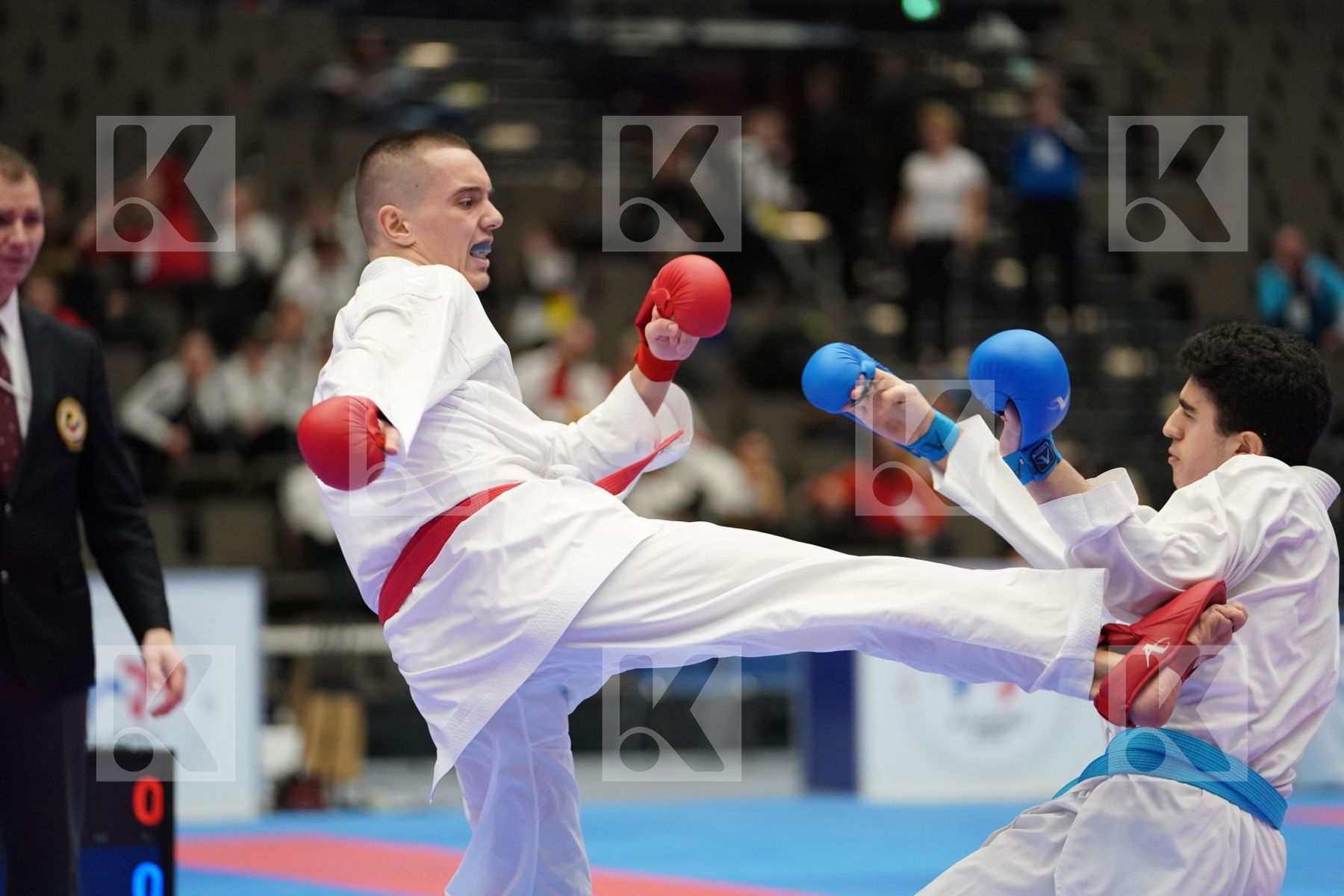 GASHI MELOS (KOSOVO) vs BULUT AHMET (TURKEY) in Cadet Kumite Male 70+ Kg - Final bout