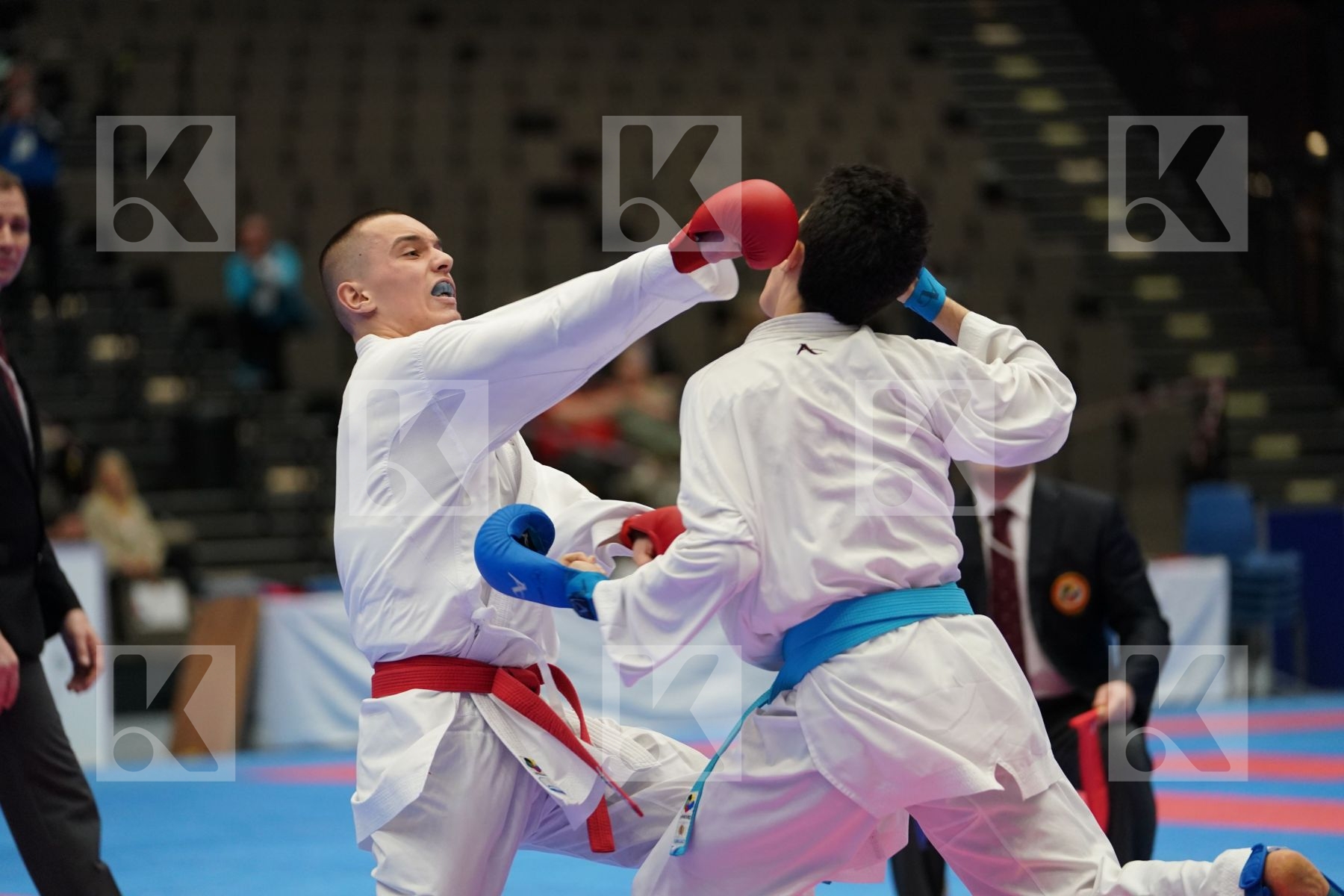 GASHI MELOS (KOSOVO) vs BULUT AHMET (TURKEY) in Cadet Kumite Male 70+ Kg - Final bout