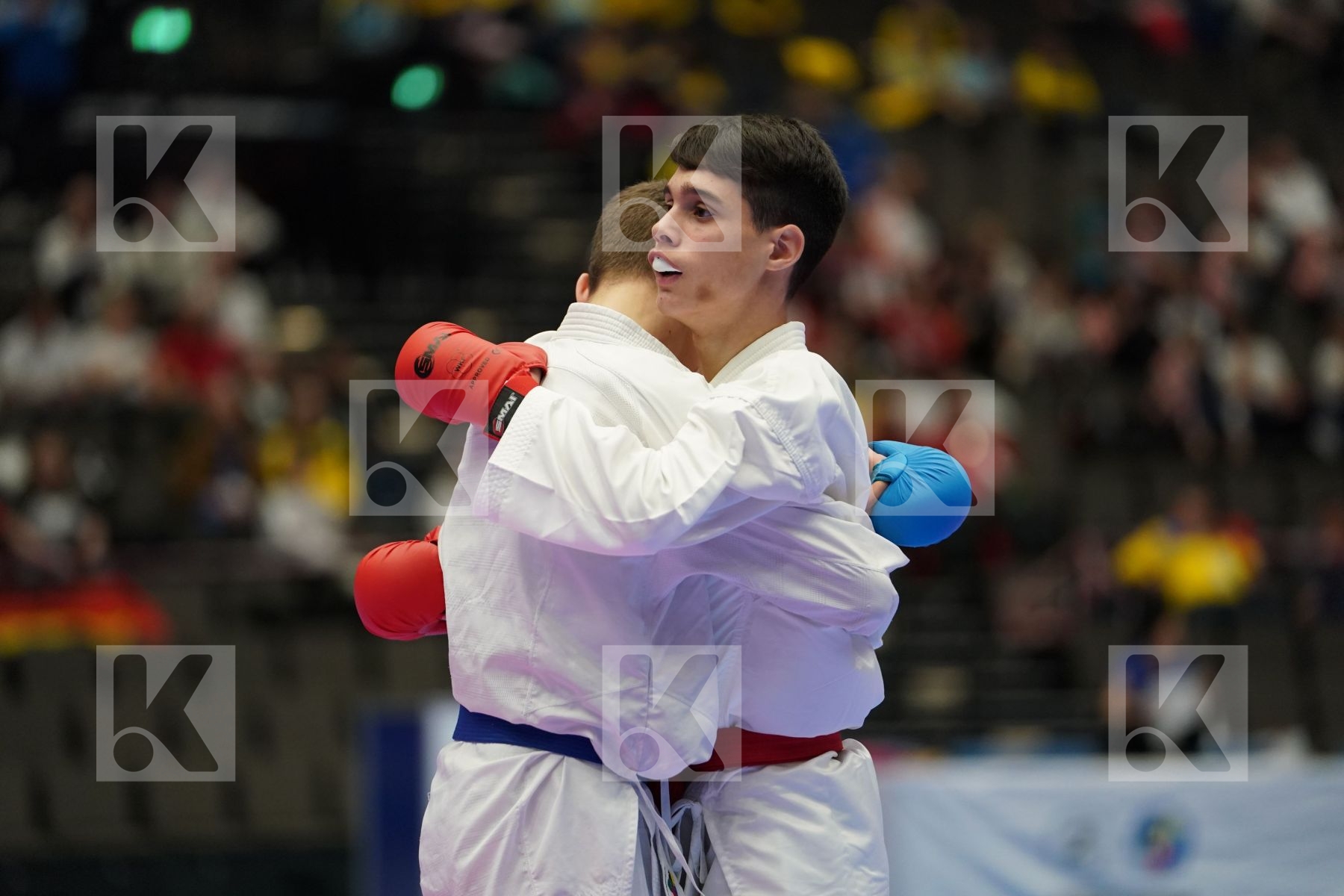 LUCIANO CARMINE (ITALY) vs RASHETNIK MIKITA (BELARUS) in Junior Kumite Male Ð 55 Kg - Final bout