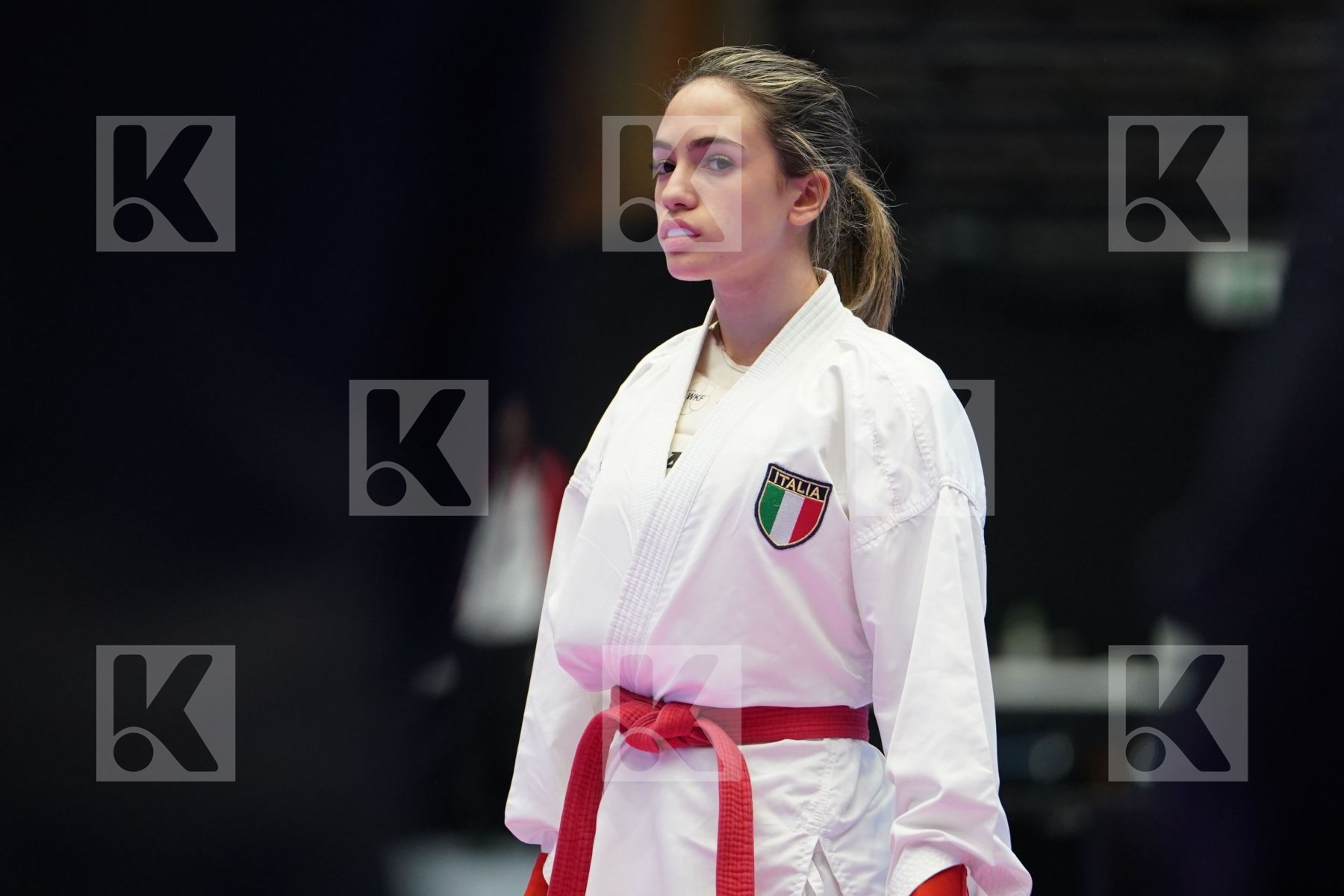 AGUS ASIA (ITALY) vs VOEGELIN FLORENCE (SWITZERLAND) in Junior Kumite Female -48 Kg - Final bout