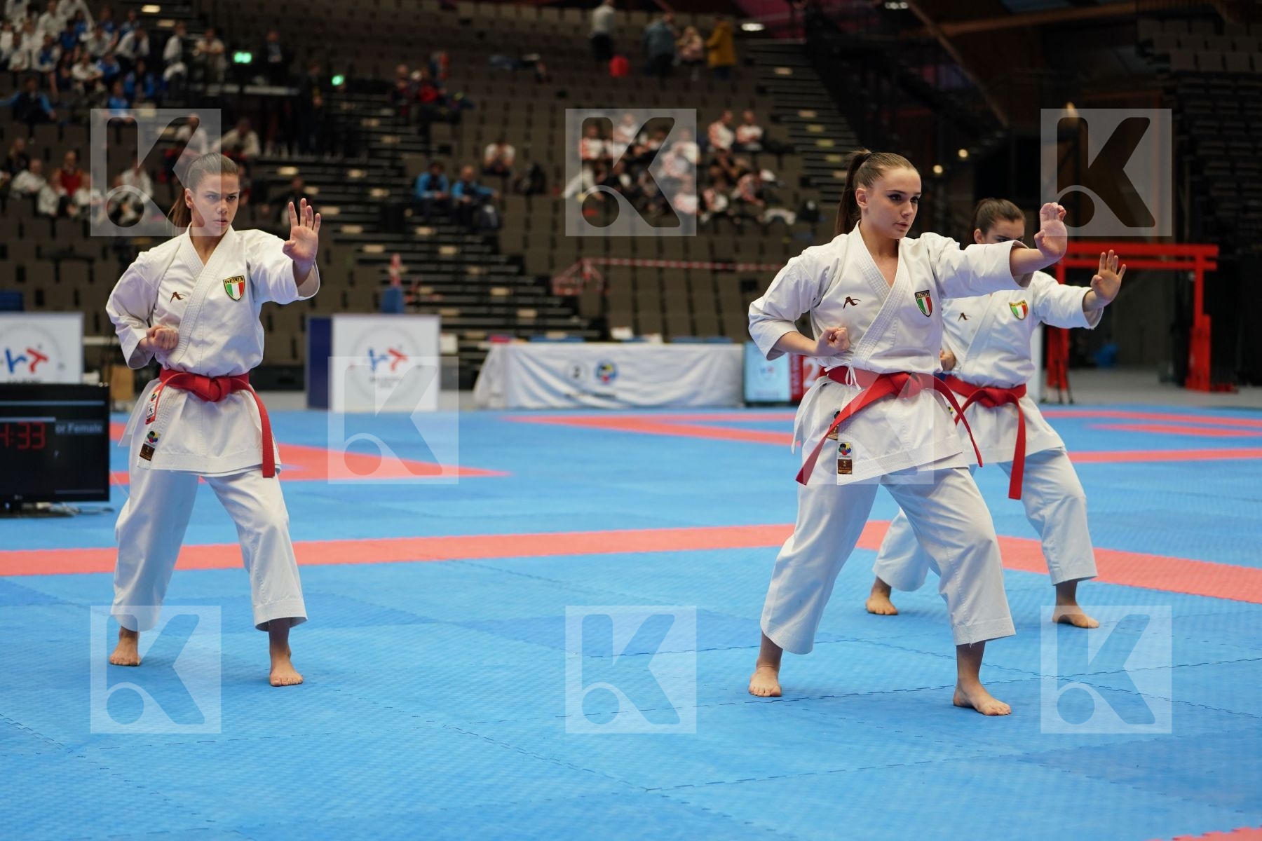 ITALY in Cadet & Junior Team Female Kata - Final bout