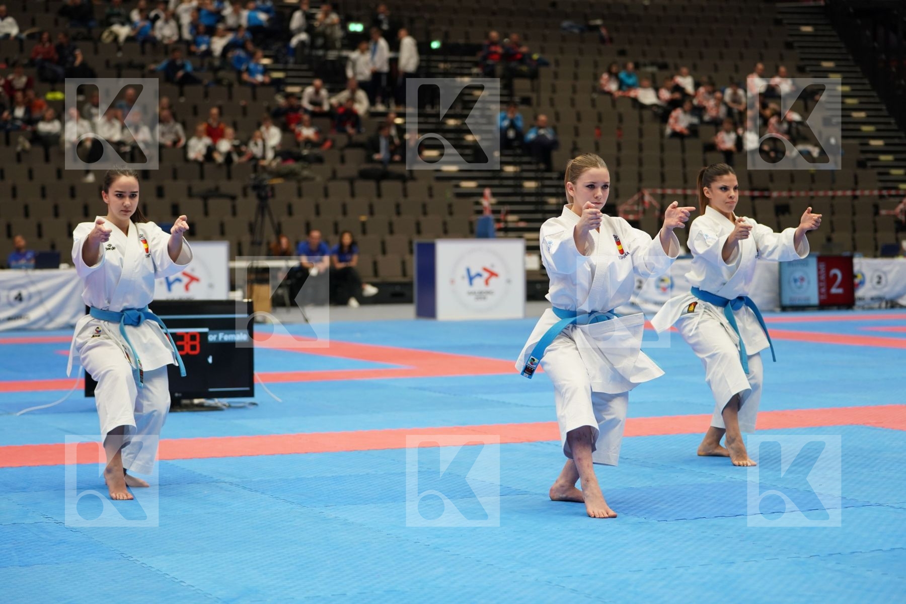 SPAIN in Cadet & Junior Team Female Kata - Final bout