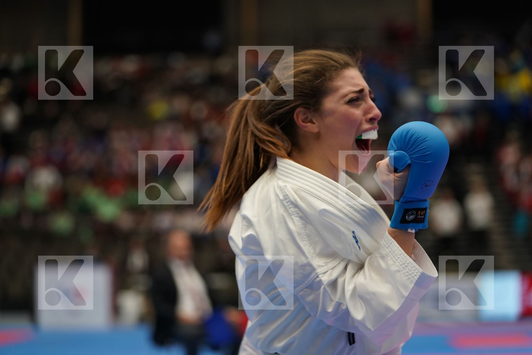 DEMIRTURK GULSEN (TURKEY) vs MURABITO NICOLE (ITALY) in Under 21 Kumite Female -50 Kg - Final bout