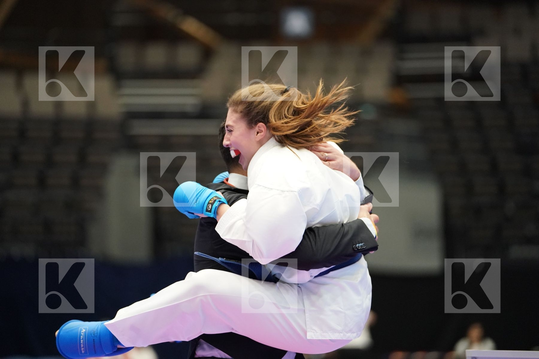 DEMIRTURK GULSEN (TURKEY) vs MURABITO NICOLE (ITALY) in Under 21 Kumite Female -50 Kg - Final bout