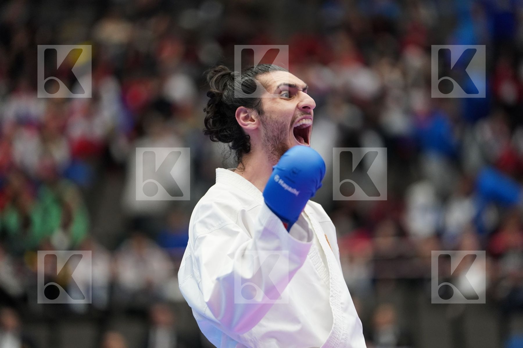 NAIDA VALENTYN (UKRAINE) vs DENIZ MURATCAN (TURKEY) in Under 21 Kumite Male -67 Kg - Final bout