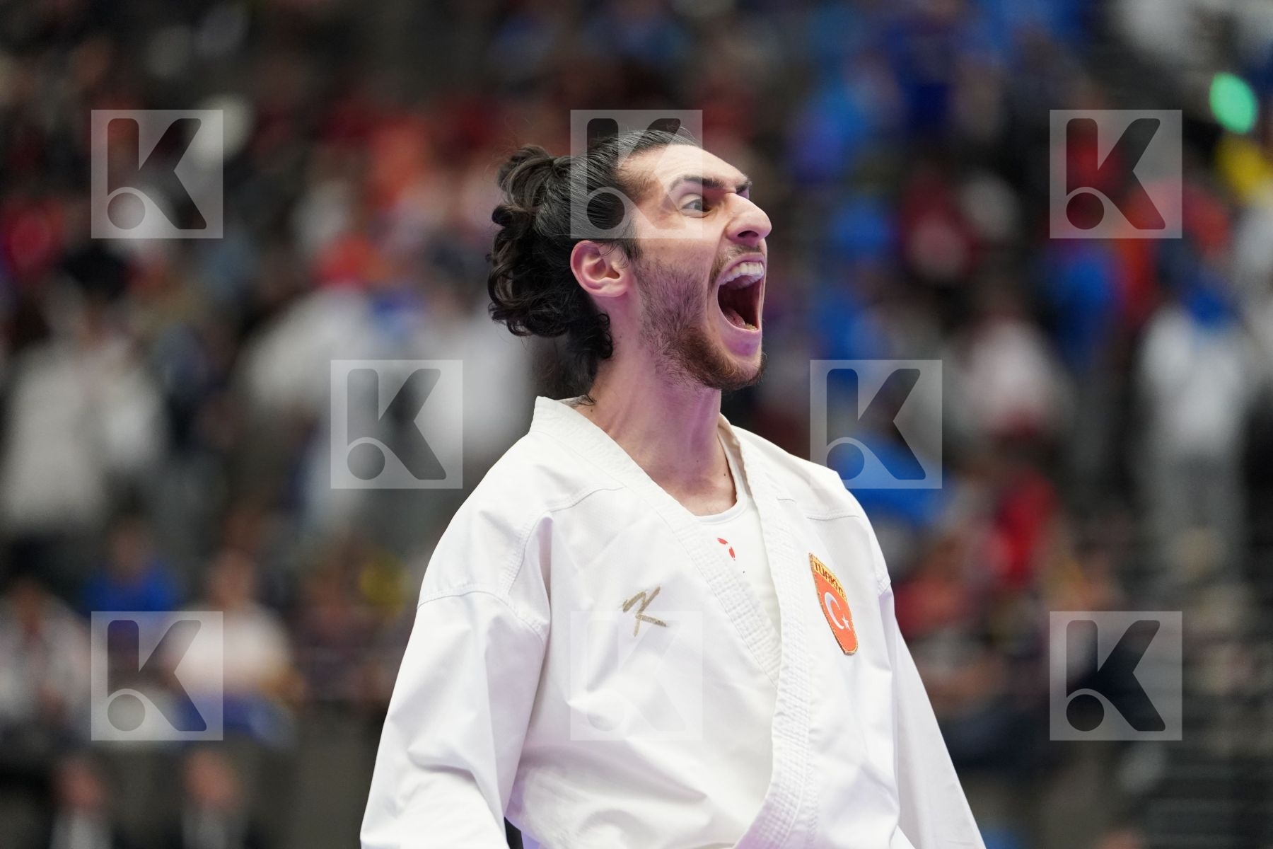 NAIDA VALENTYN (UKRAINE) vs DENIZ MURATCAN (TURKEY) in Under 21 Kumite Male -67 Kg - Final bout