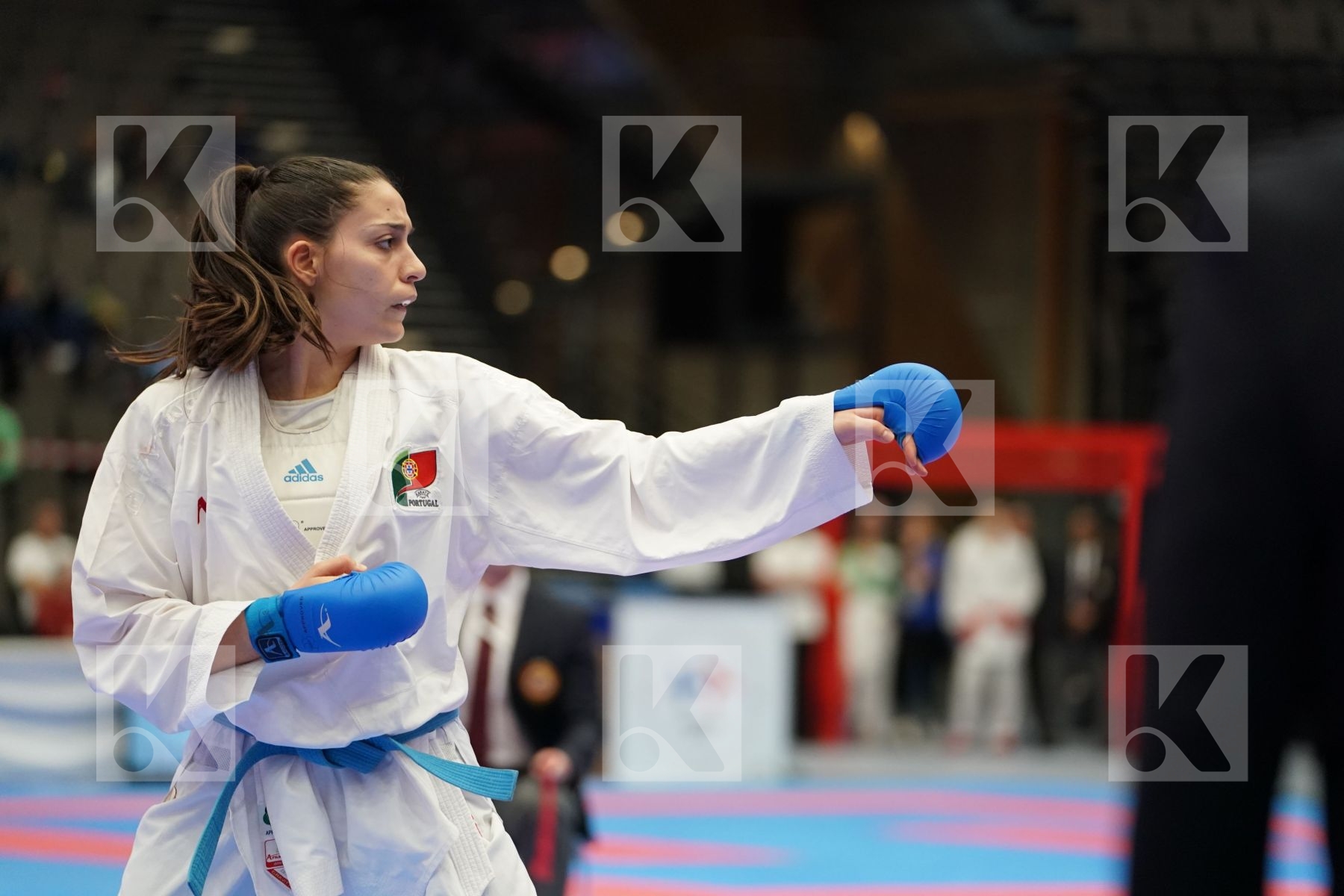 ELTEMUR EDA (TURKEY) vs OLIVEIRA ANA RITA (PORTUGAL) in Under 21 Kumite Female 68+ Kg - Final bout