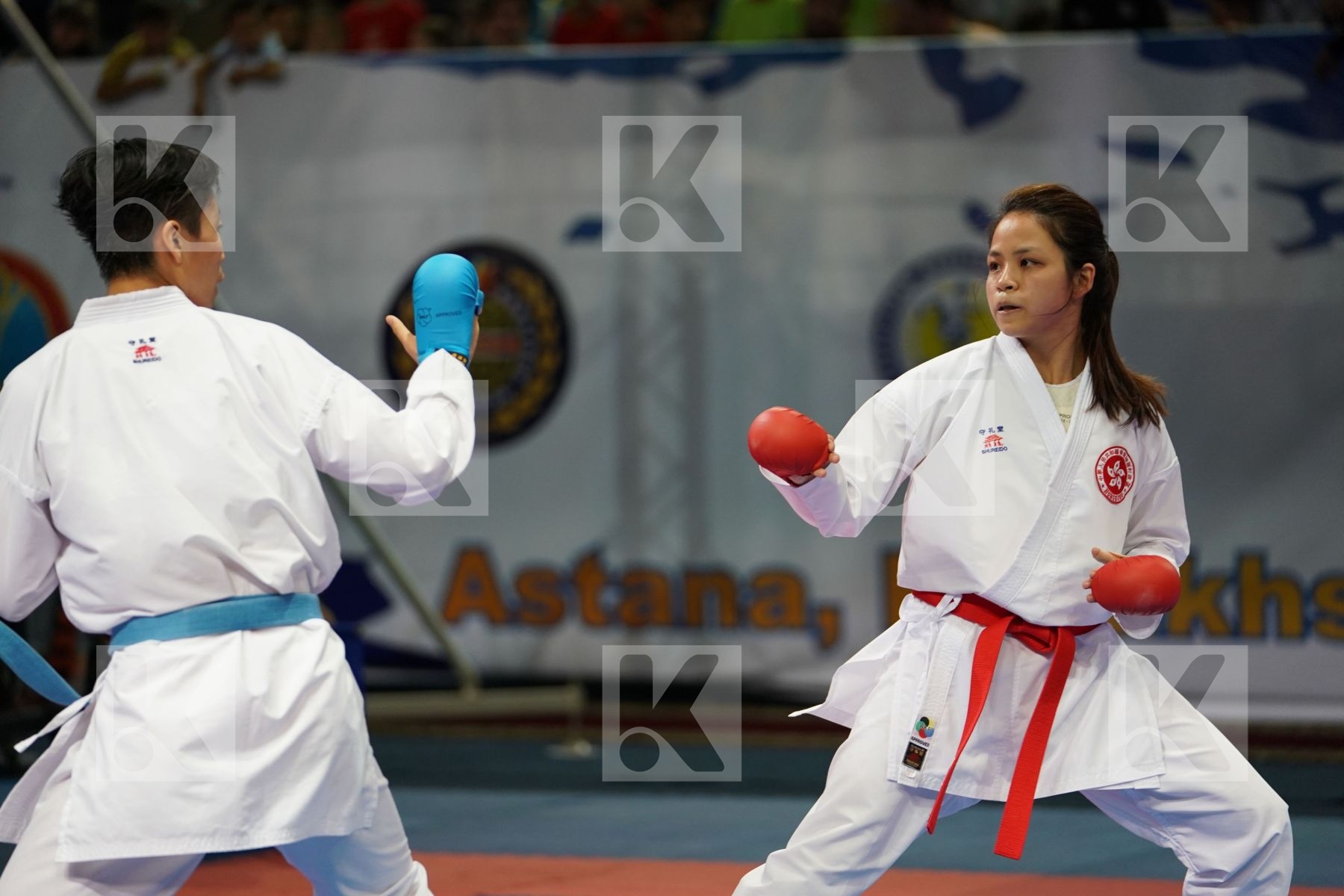 China Choi Wan yu Female kumite -61 kg Hong Kong Yin Xiaoyan