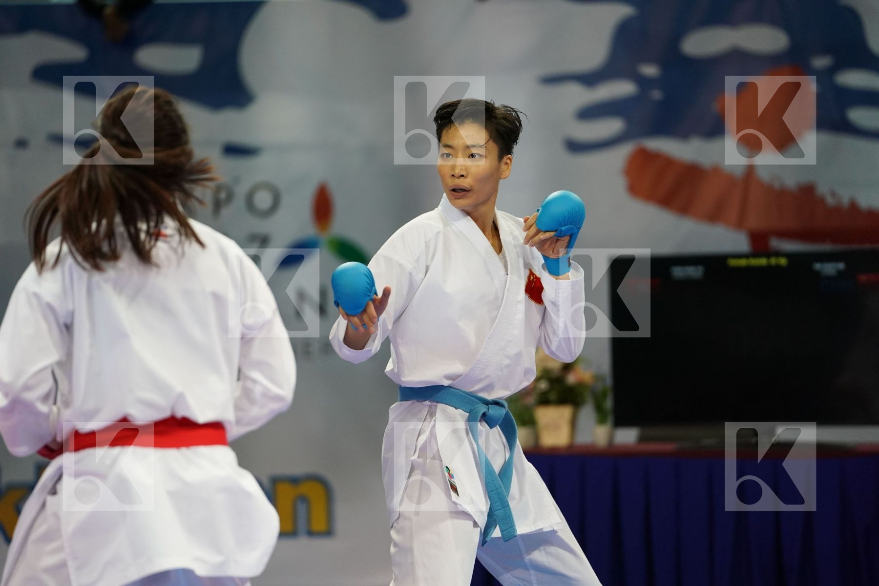 China Choi Wan yu Female kumite -61 kg Hong Kong Yin Xiaoyan