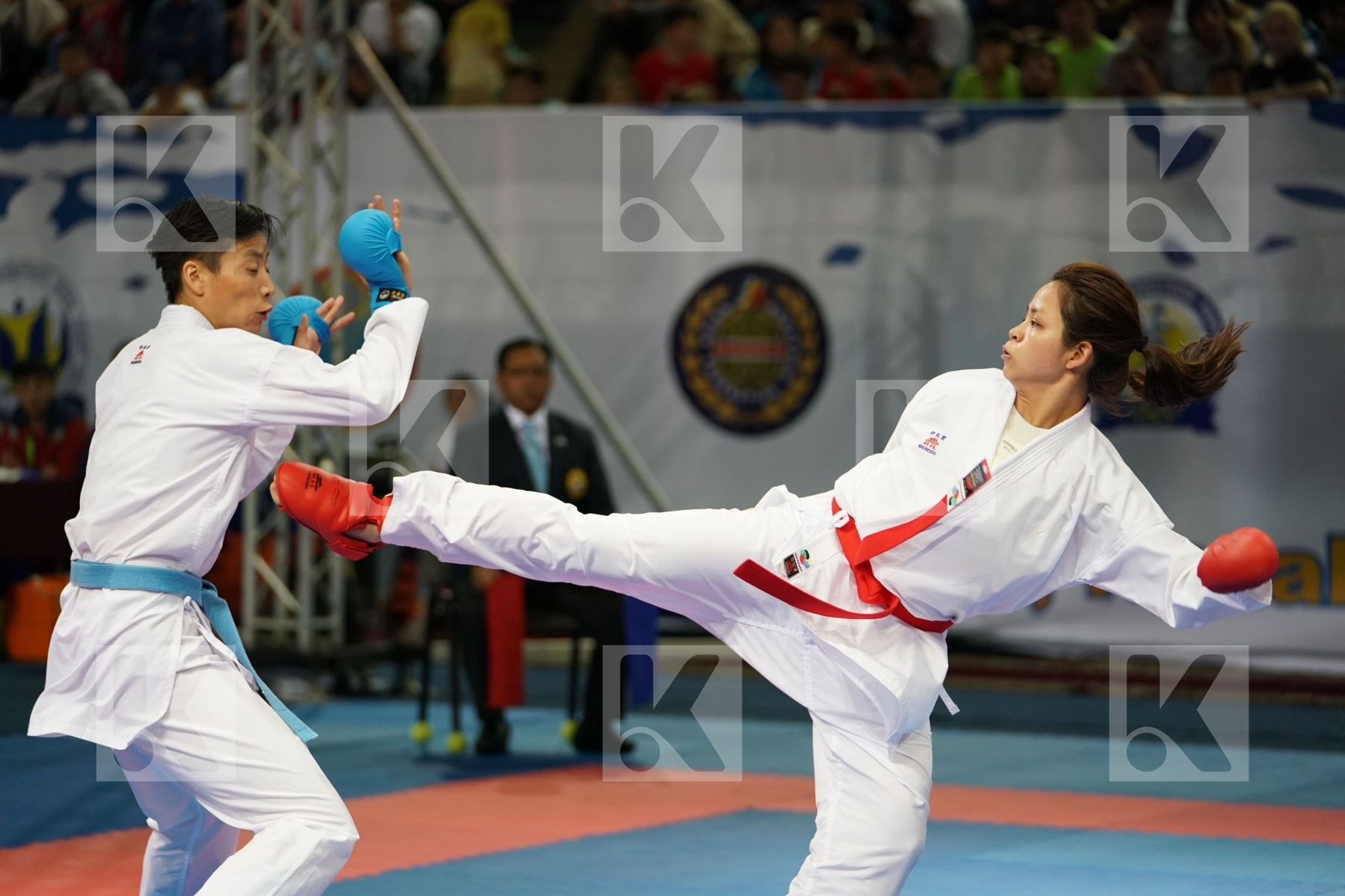China Choi Wan yu Female kumite -61 kg Hong Kong Yin Xiaoyan