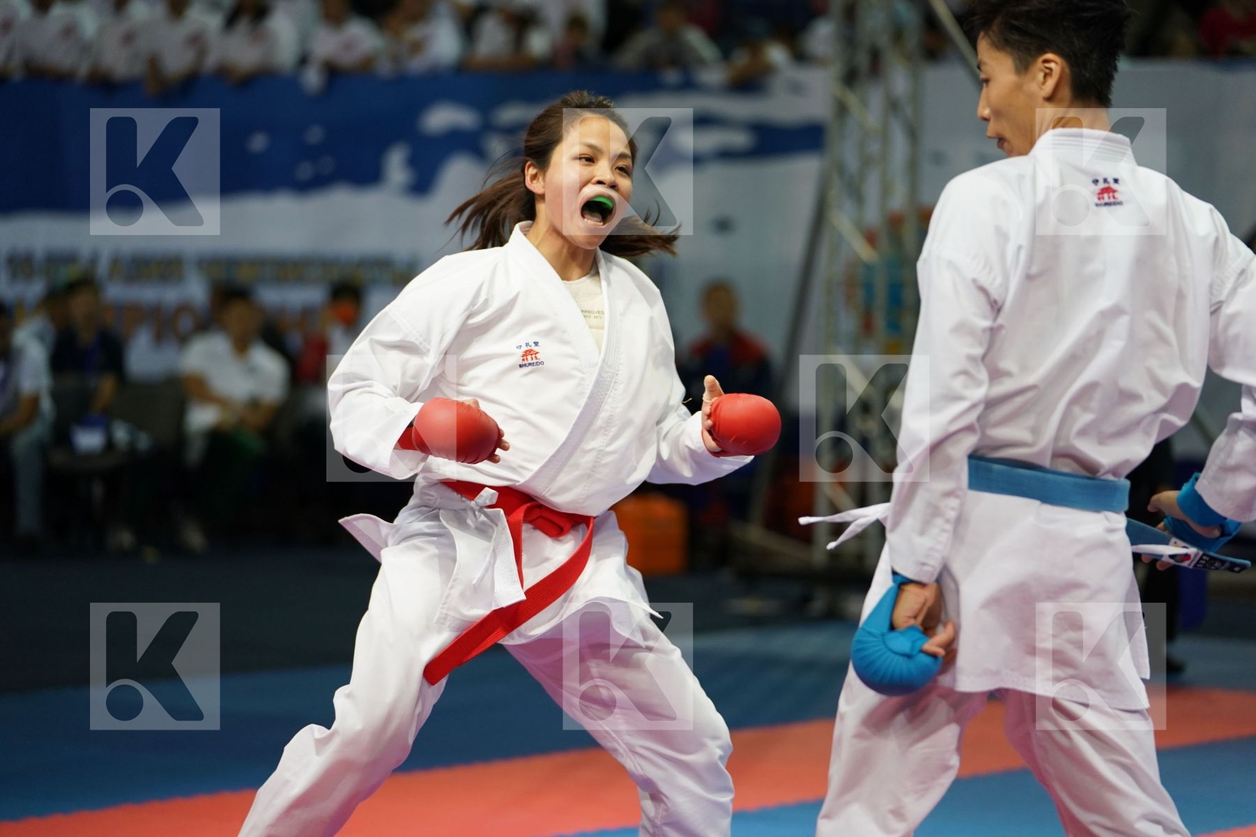 China Choi Wan yu Female kumite -61 kg Hong Kong Yin Xiaoyan