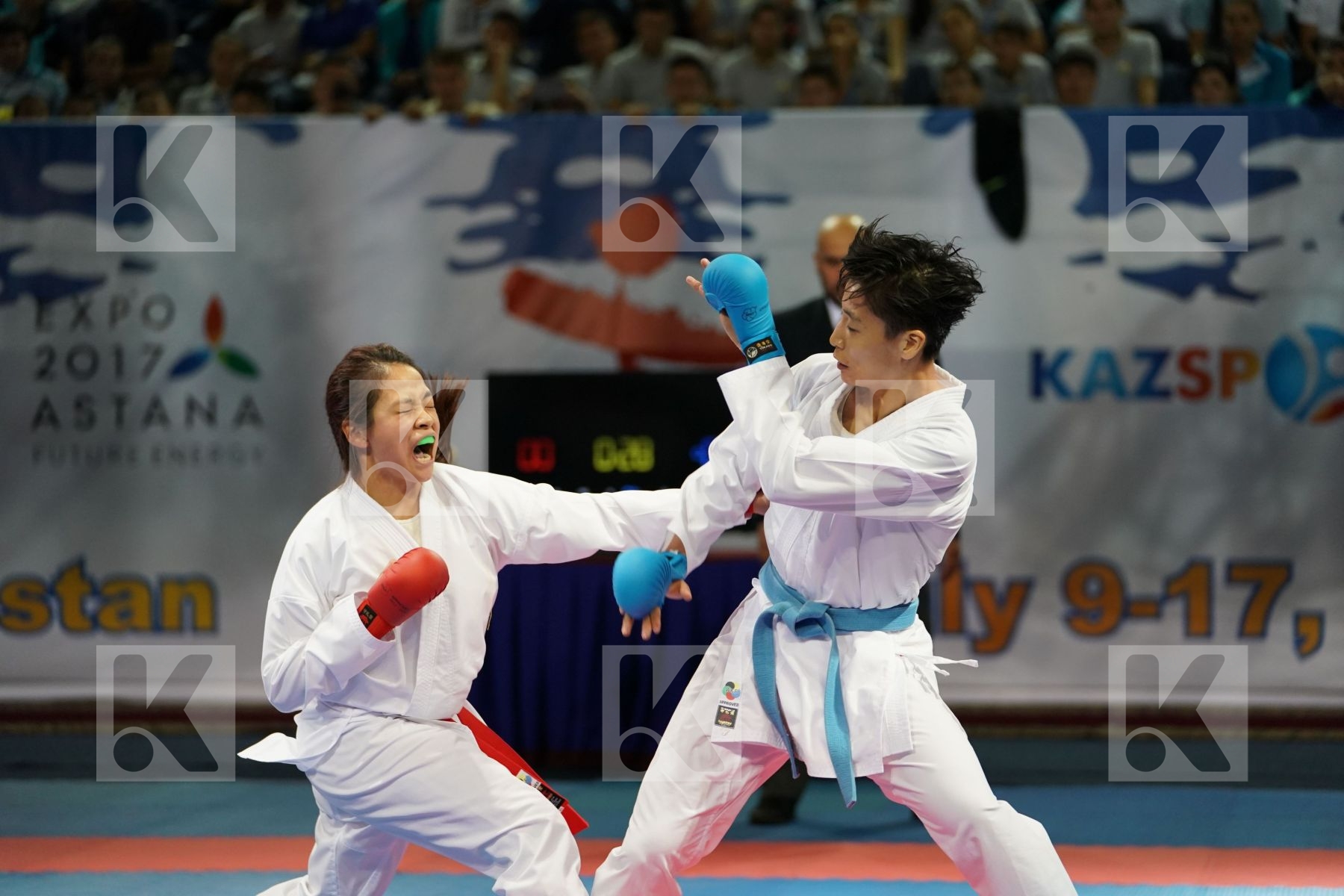 China Choi Wan yu Female kumite -61 kg Hong Kong Yin Xiaoyan