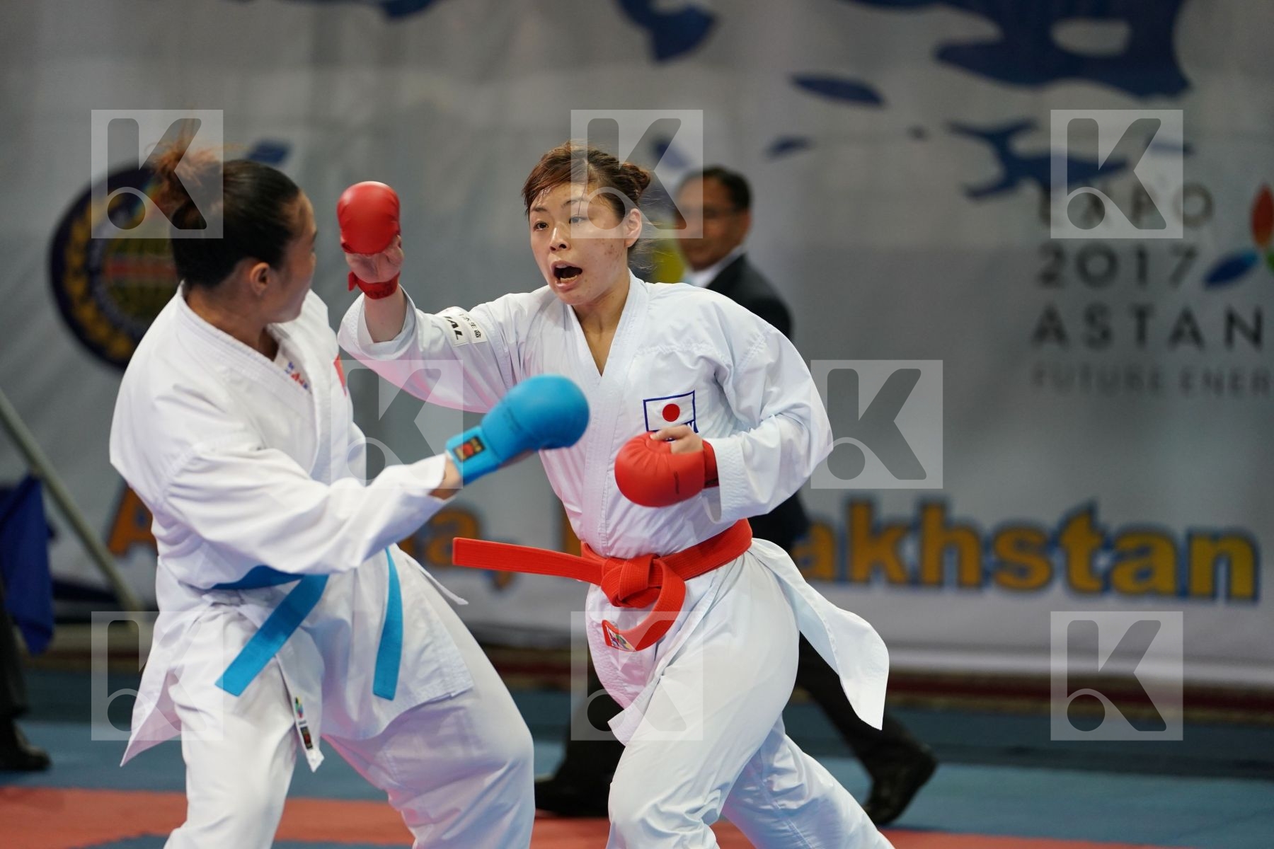 female kumite 68+ kg Japan Thi hong anh Nguyen Uekusa Ayumi Viet