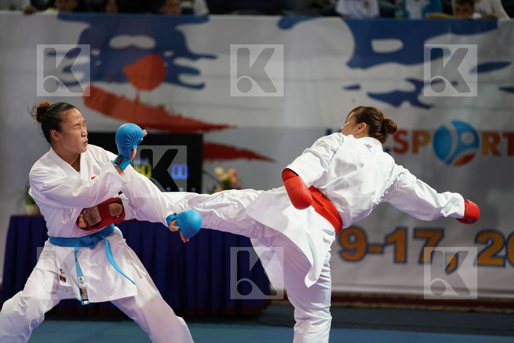 female kumite 68+ kg Japan Thi hong anh Nguyen Uekusa Ayumi Viet