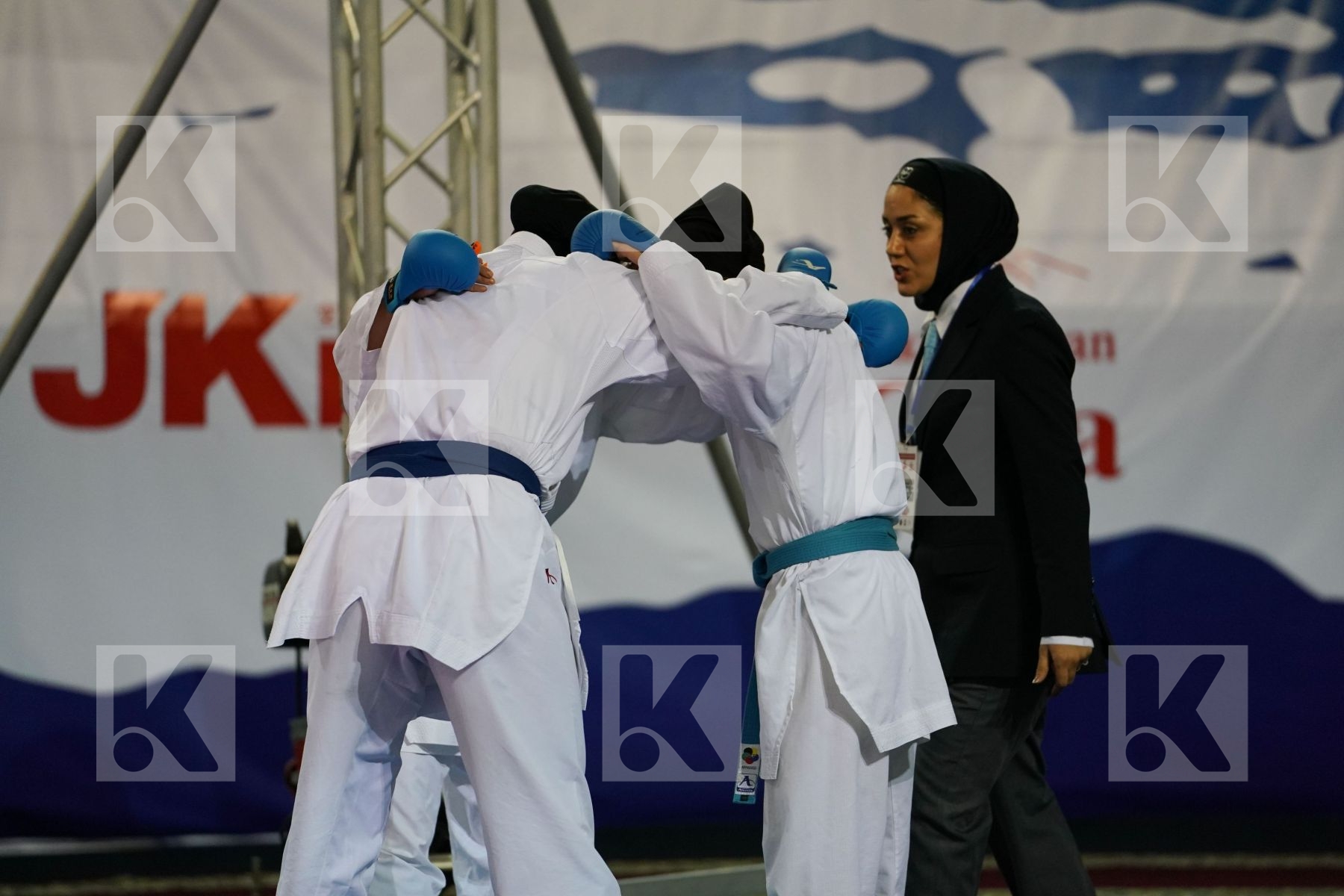 Chinese Taipei Female team kumite Iran  islamic republic of