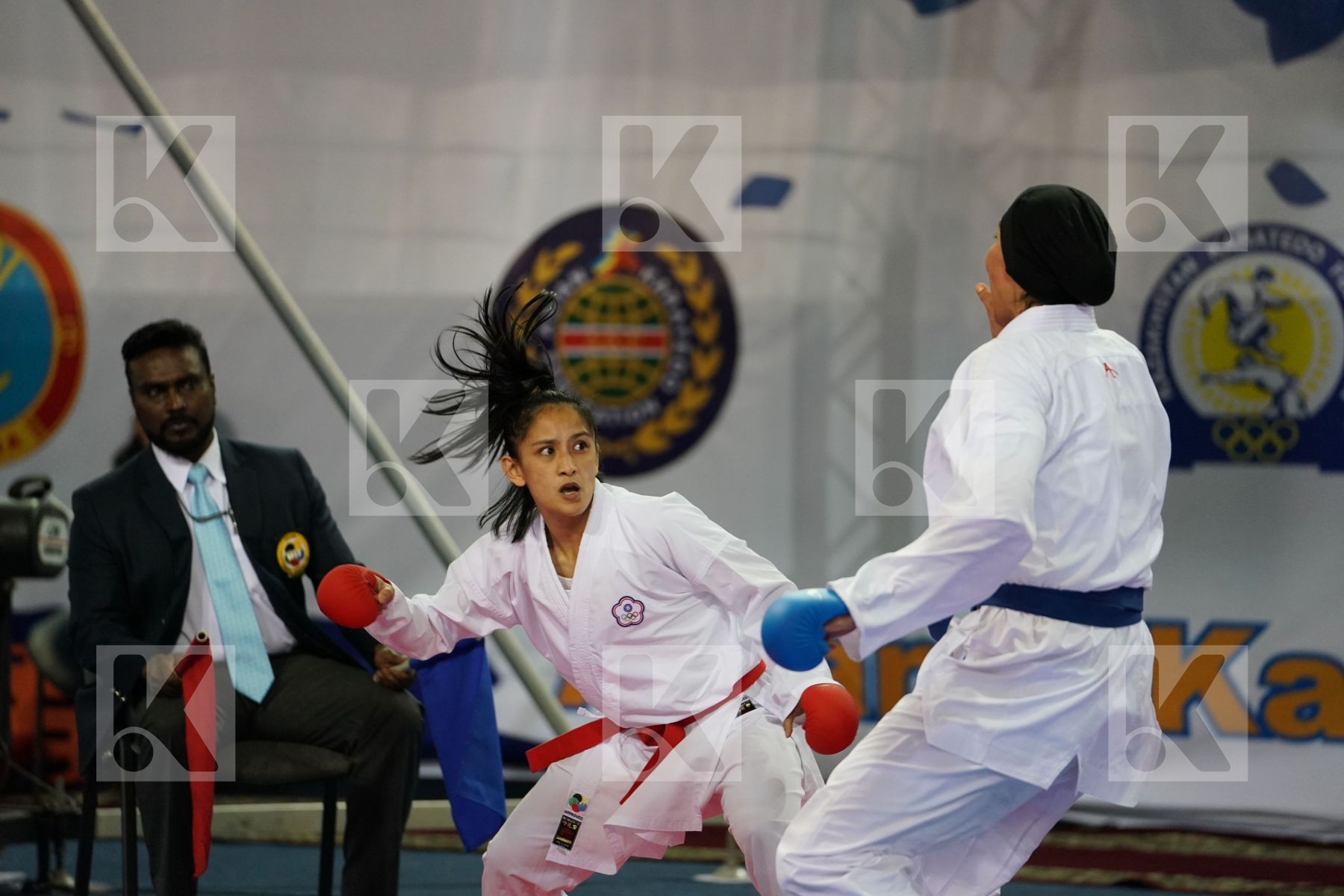 Chinese Taipei Female team kumite Iran  islamic republic of