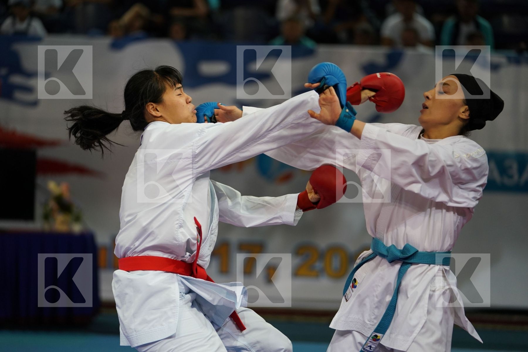 Chinese Taipei Female team kumite Iran  islamic republic of