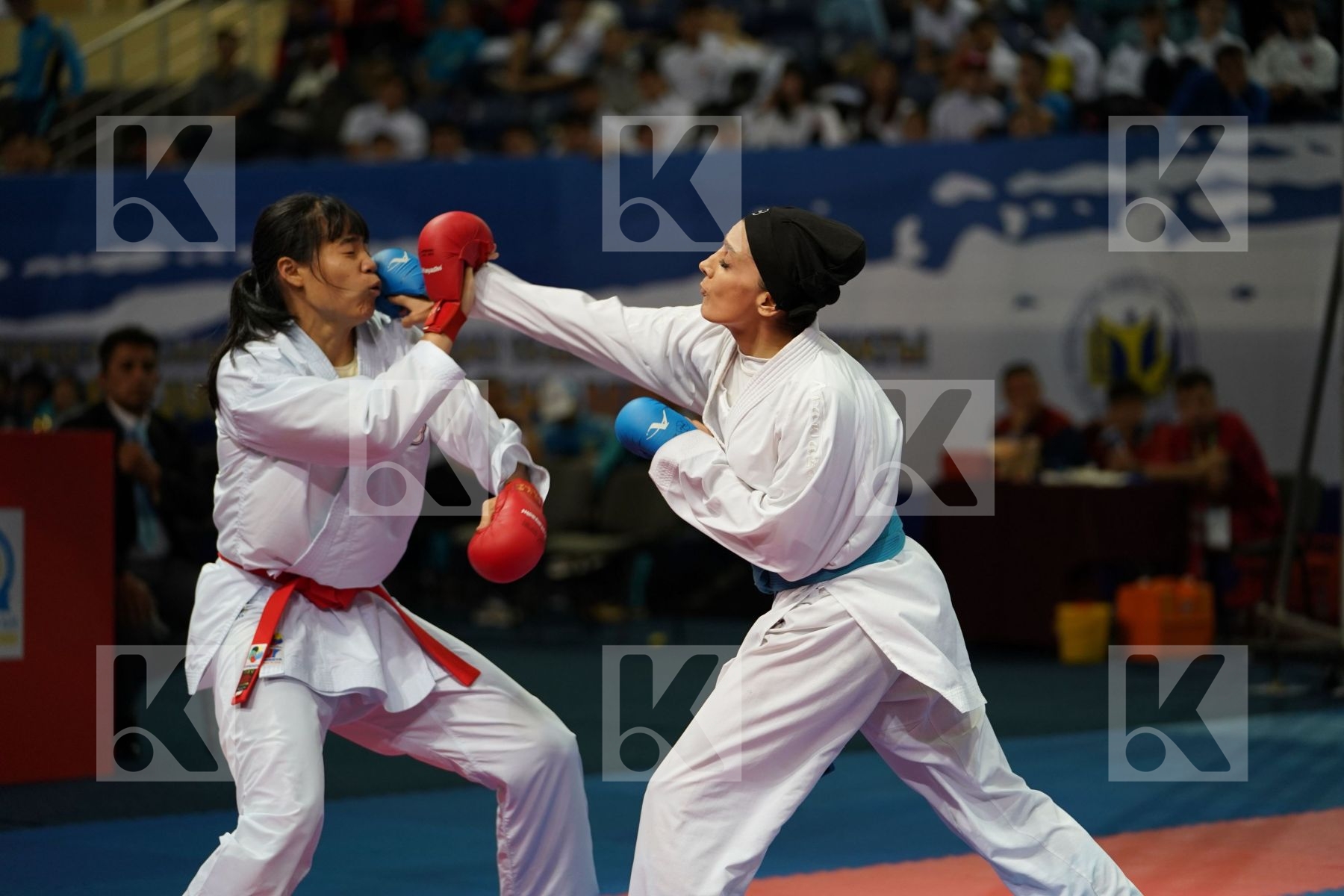 Chinese Taipei Female team kumite Iran  islamic republic of