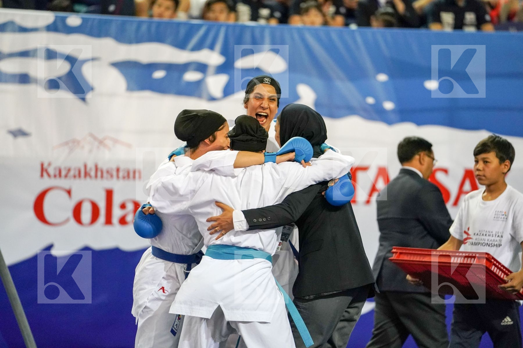 Chinese Taipei Female team kumite Iran  islamic republic of