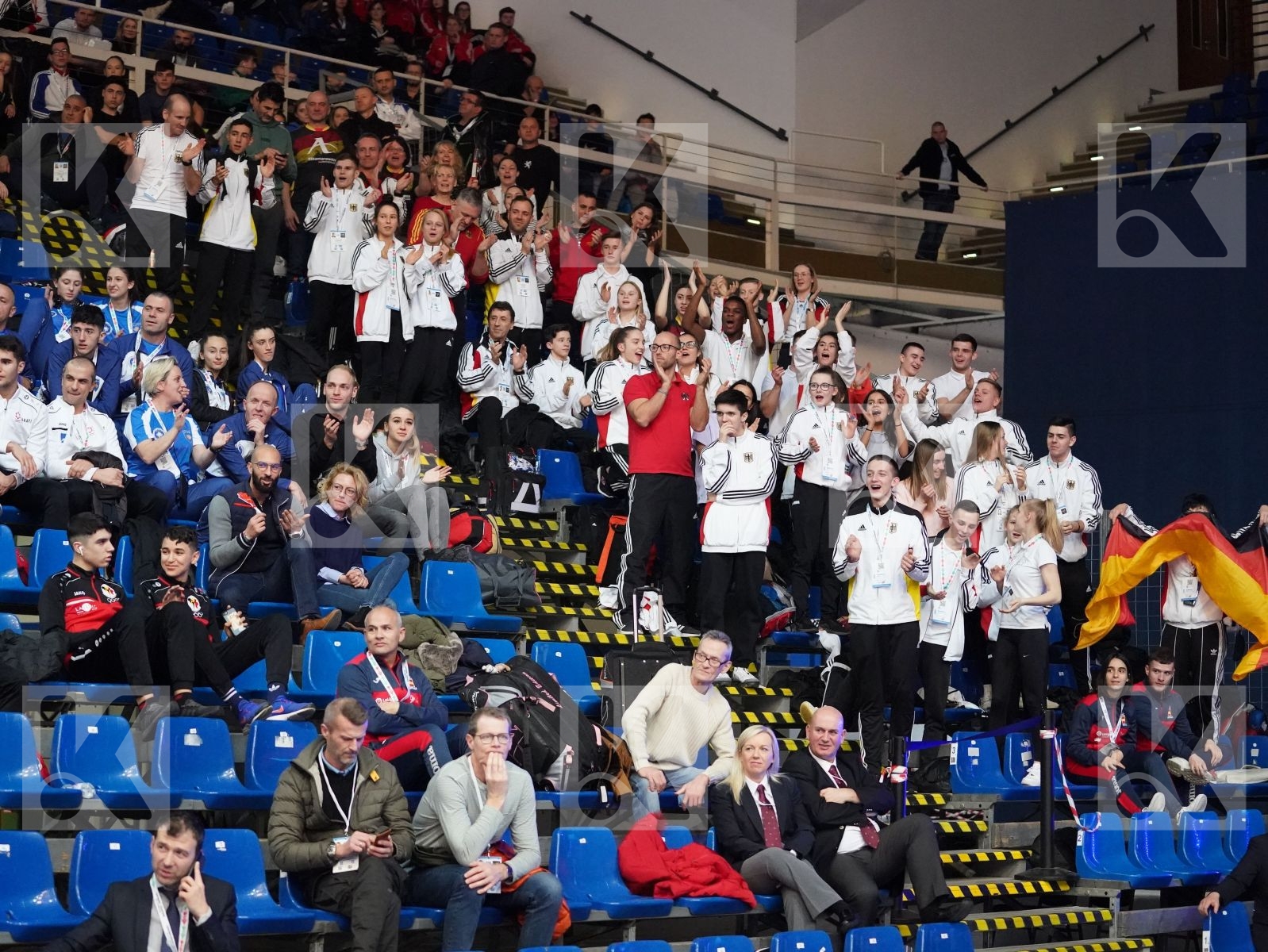 GHAZARYAN MHER (ARMENIA) vs OEZDEMIR MUHAMMED (GERMANY) in Cadet Kumite Male -52 Kg - Final bout