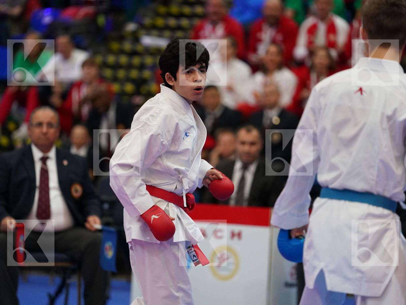 SAVADOV FARID (AZERBAIJAN) vs DZIUDA DOMINIK (POLAND) in Cadet Kumite Male -57 Kg - Final bout
