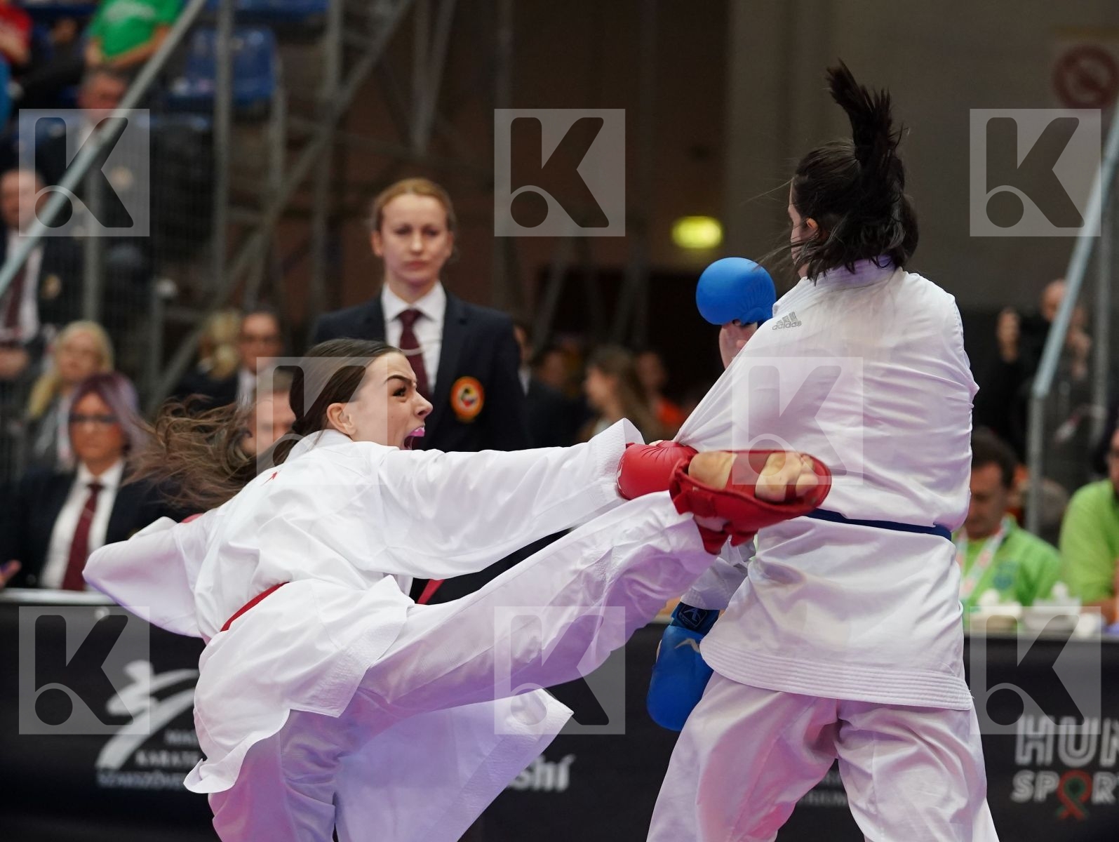 FITAL KORI (SCOTLAND) vs MARTURANO IRENE (ITALY) in Cadet Kumite Female -54 Kg - Final bout