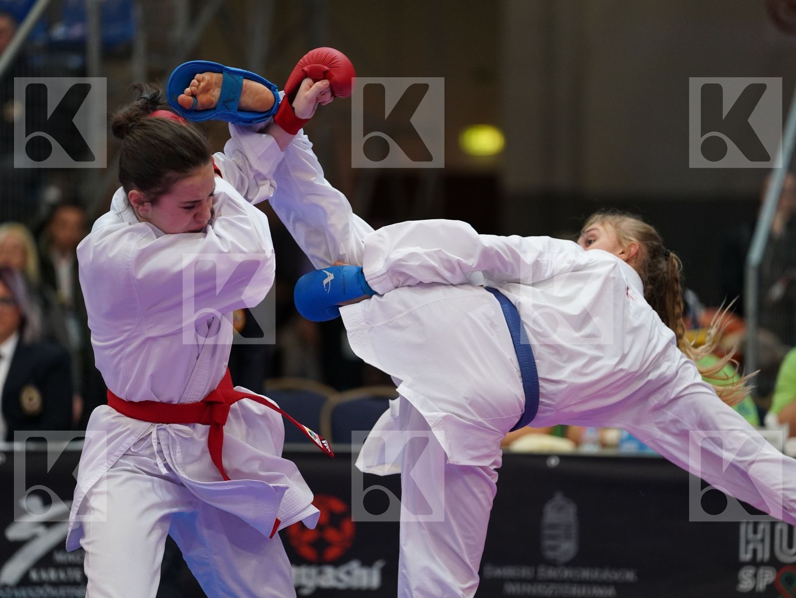COMAN MARIA CRISTINA (ROMANIA) vs RAMANIUK VOLHA (BELARUS) in Cadet Kumite Female 54+ Kg - Final bout