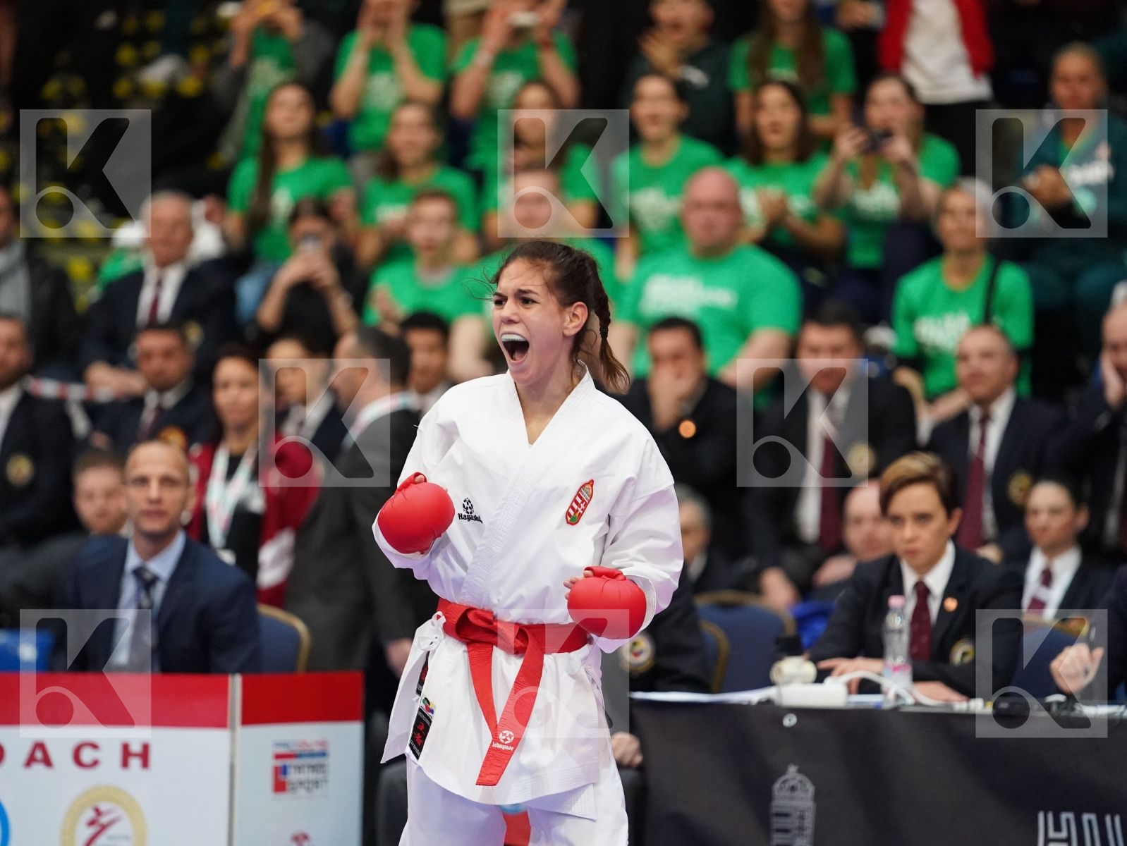 JAKUBOVICS DALMA (HUNGARY) vs BALIK HAZEL (TURKEY) in Junior Kumite Female -48 Kg - Final bout