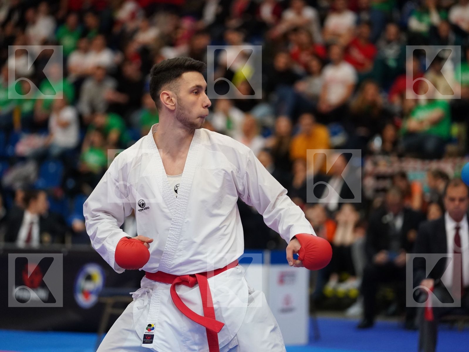 TANAS FLORENTIN (ROMANIA) vs OSMANLI OSMAN (AZERBAIJAN) in Junior Kumite Male 76+ Kg - Final bout