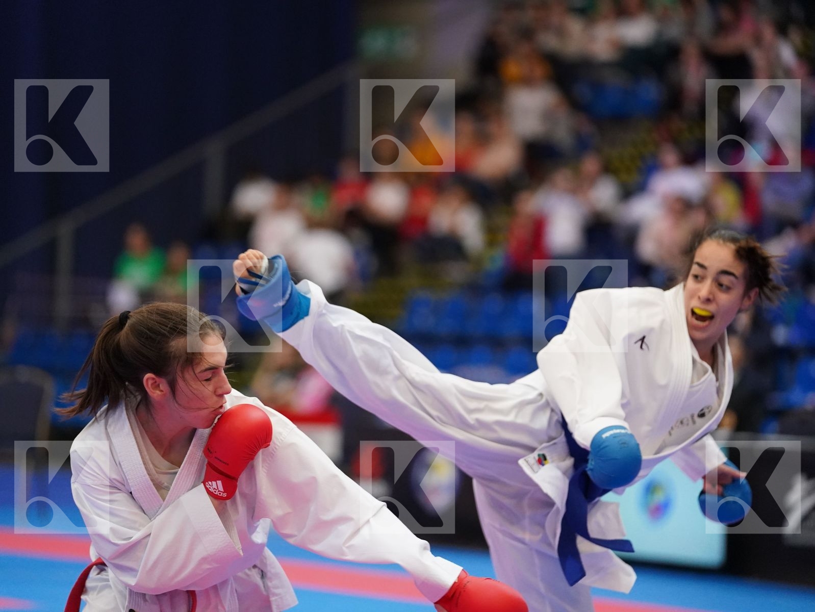 PEHAR JELENA (CROATIA) vs RODRIGUES CATARINA (PORTUGAL) in Under 21 Kumite Female -50 Kg - Final bout