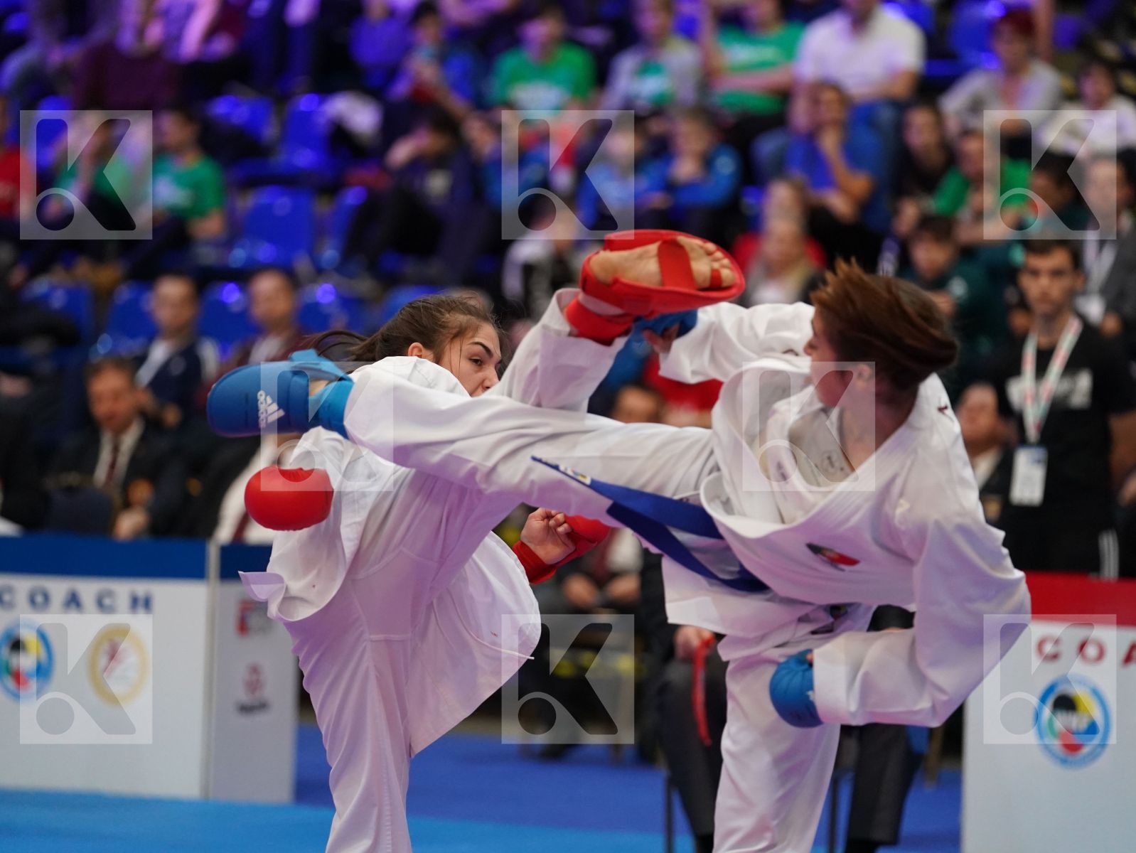 PEHAR JELENA (CROATIA) vs RODRIGUES CATARINA (PORTUGAL) in Under 21 Kumite Female -50 Kg - Final bout