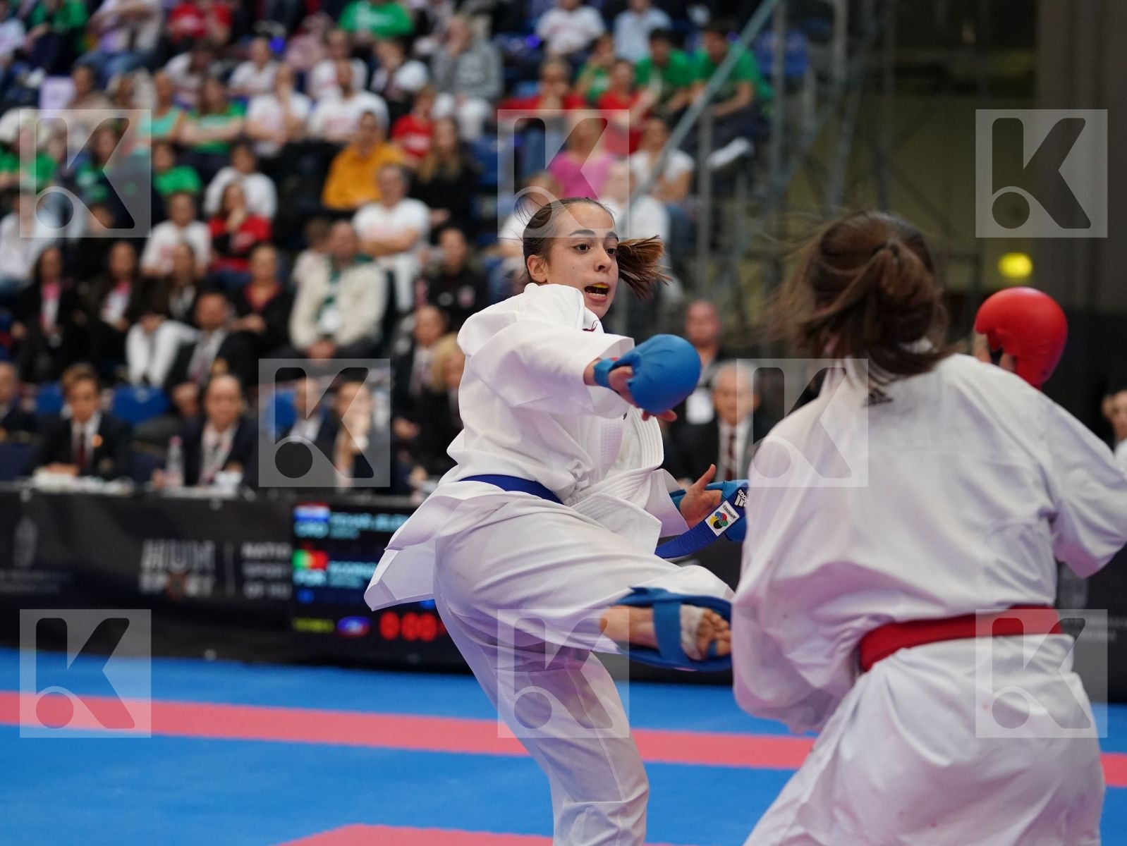 PEHAR JELENA (CROATIA) vs RODRIGUES CATARINA (PORTUGAL) in Under 21 Kumite Female -50 Kg - Final bout