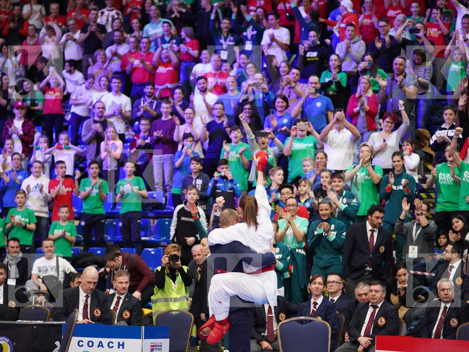 BARANYI ZSOFIA (HUNGARY) vs CHERNYSHEVA ANNA (RUSSIAN FEDERATION) in Under 21 Kumite Female -55 Kg - Final bout
