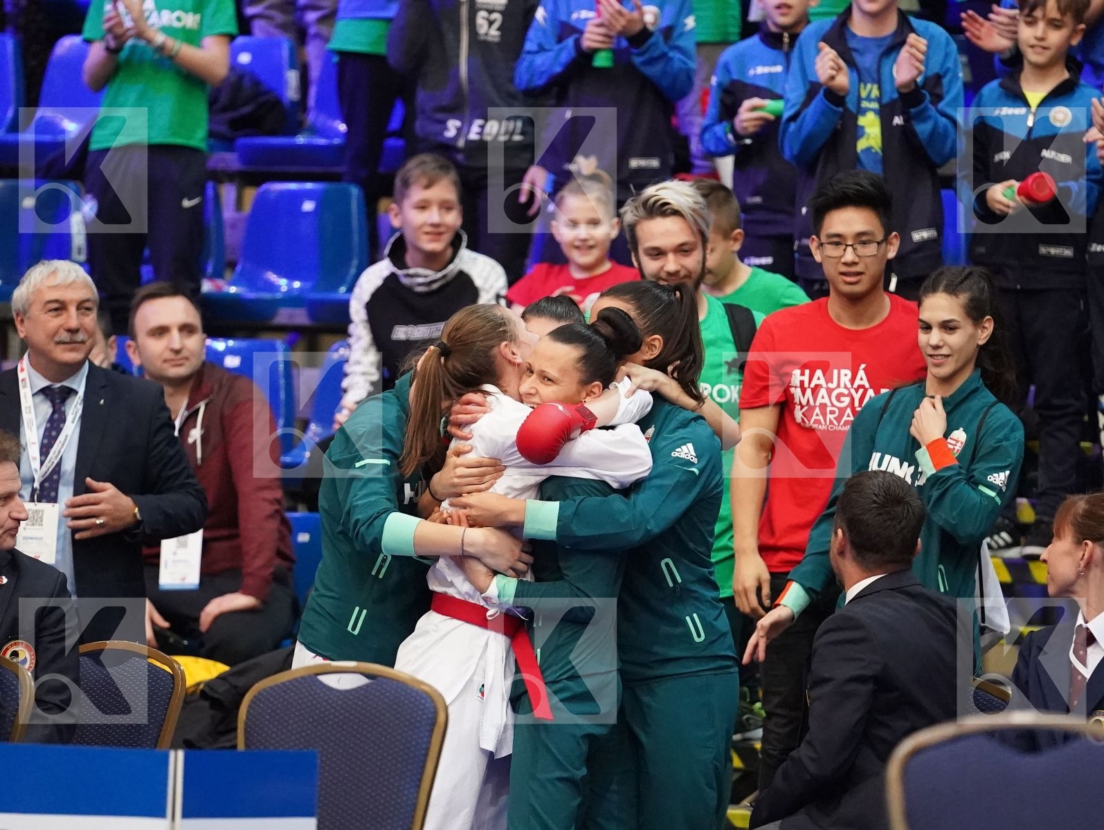 BARANYI ZSOFIA (HUNGARY) vs CHERNYSHEVA ANNA (RUSSIAN FEDERATION) in Under 21 Kumite Female -55 Kg - Final bout