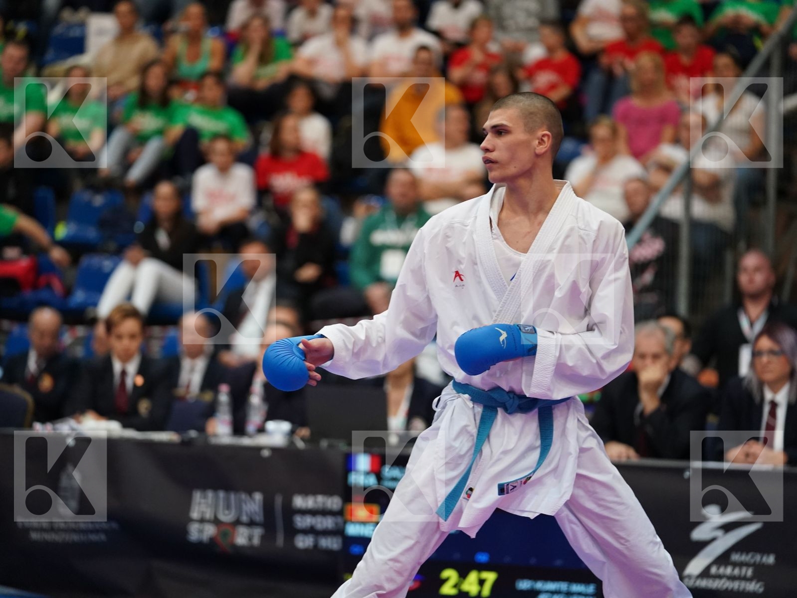 SALMI YOUNESSE (FRANCE) vs BOSKOVIC BOJAN (MONTENEGRO) in Under 21 Kumite Male -67 Kg - Final bout