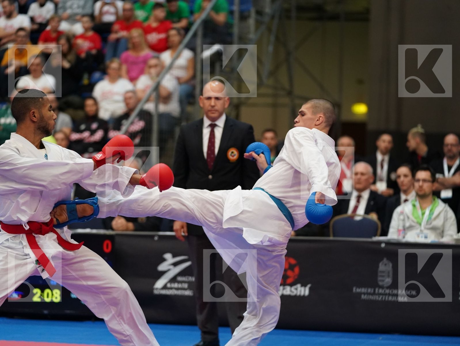 SALMI YOUNESSE (FRANCE) vs BOSKOVIC BOJAN (MONTENEGRO) in Under 21 Kumite Male -67 Kg - Final bout