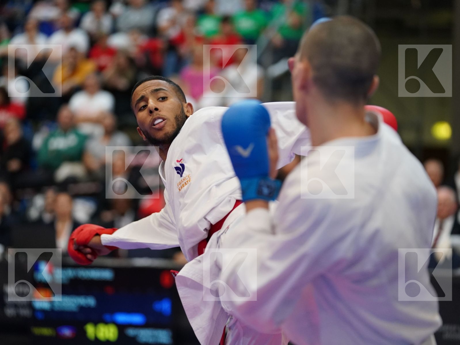 SALMI YOUNESSE (FRANCE) vs BOSKOVIC BOJAN (MONTENEGRO) in Under 21 Kumite Male -67 Kg - Final bout