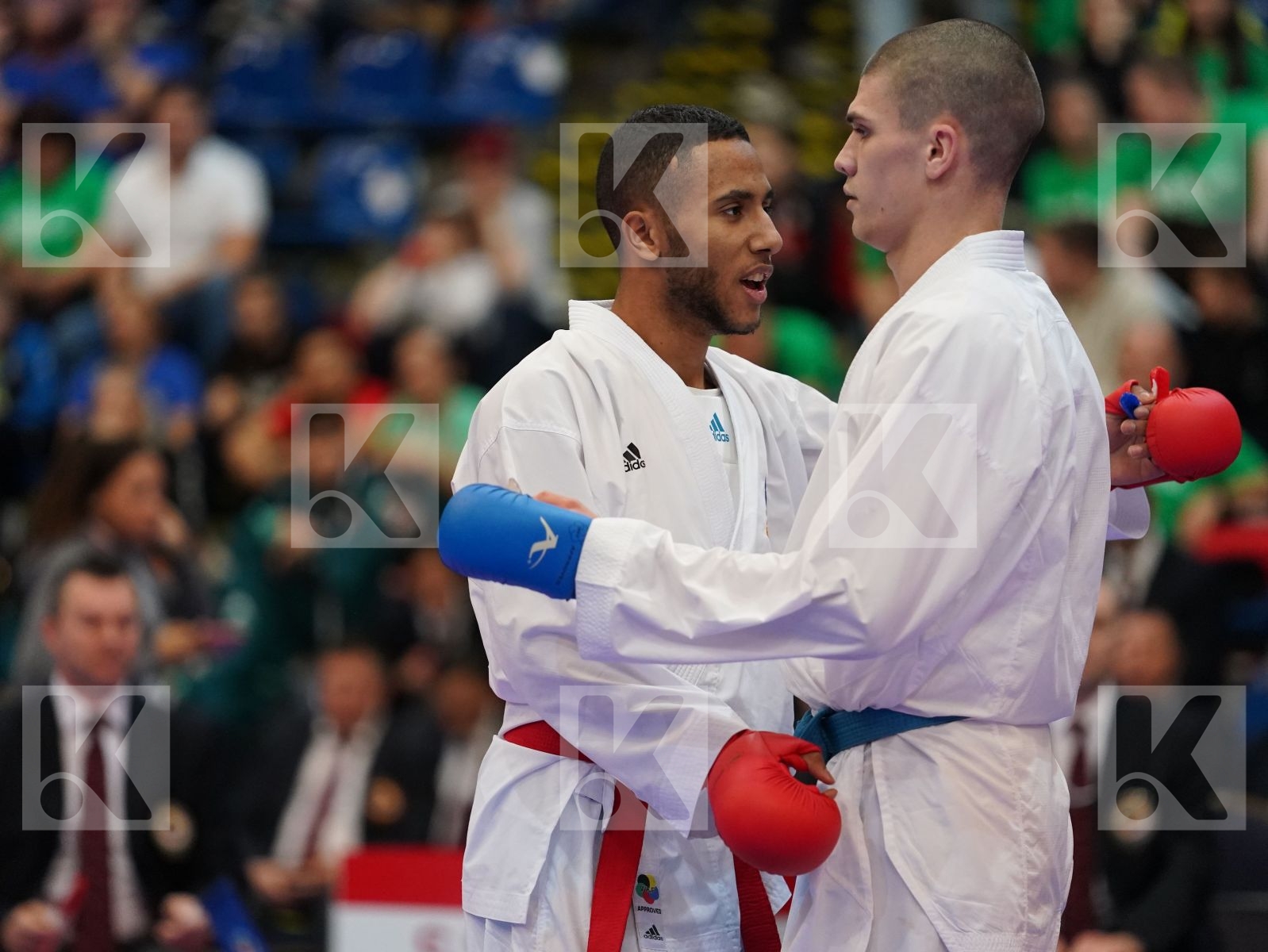 SALMI YOUNESSE (FRANCE) vs BOSKOVIC BOJAN (MONTENEGRO) in Under 21 Kumite Male -67 Kg - Final bout
