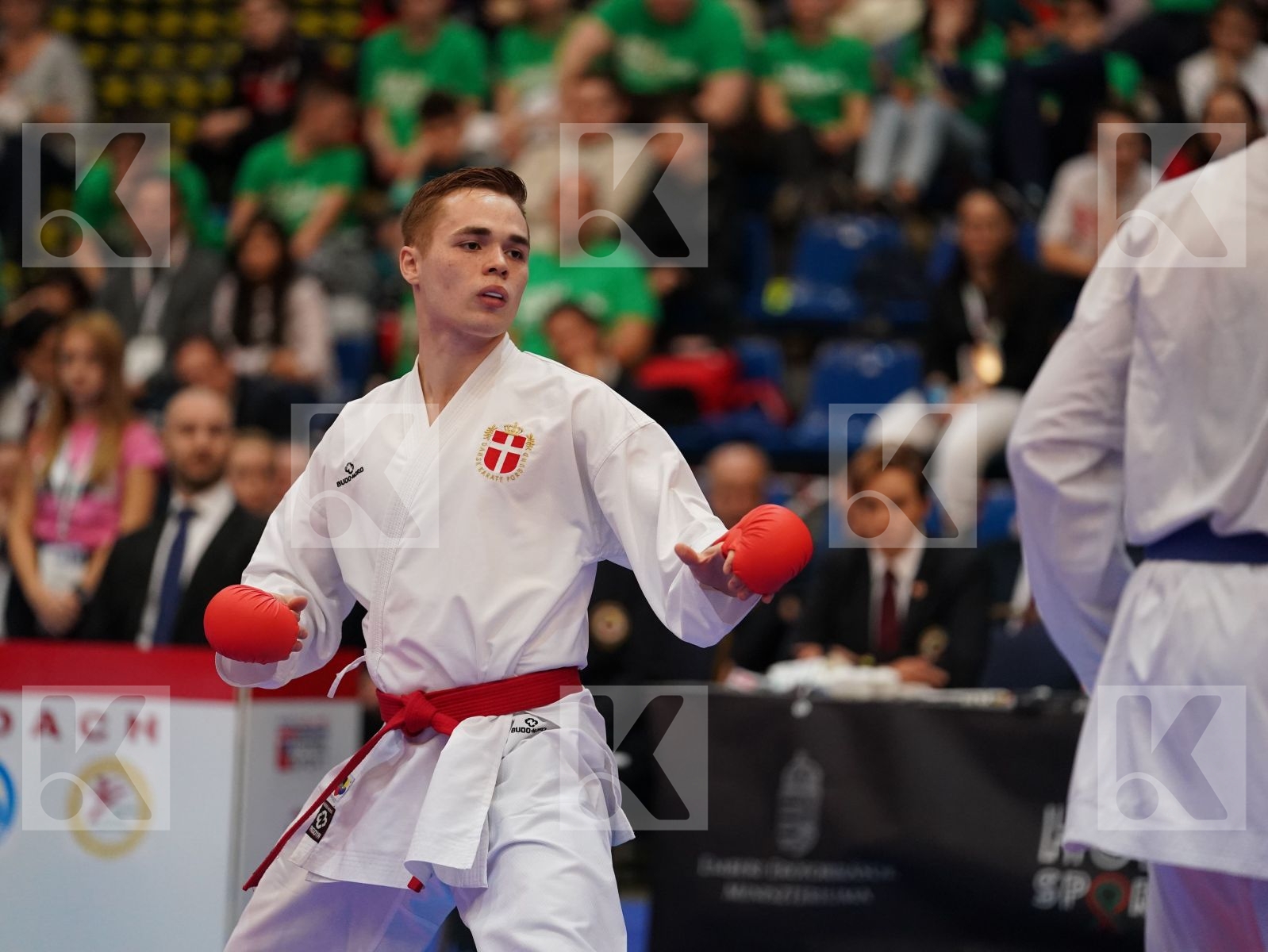 NIELSEN CHRISTOFFER (DENMARK) vs ALMEIDA TIAGO (PORTUGAL) in Under 21 Kumite Male -75 Kg - Final bout