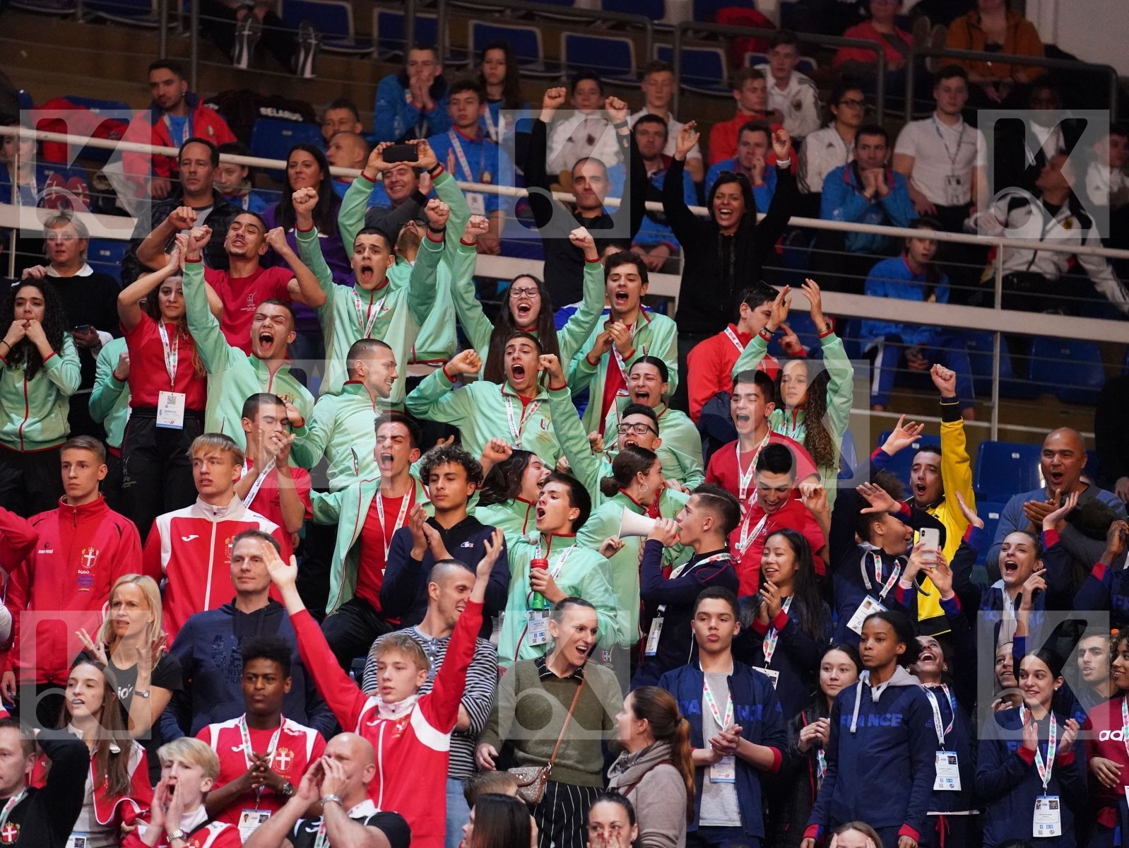 NIELSEN CHRISTOFFER (DENMARK) vs ALMEIDA TIAGO (PORTUGAL) in Under 21 Kumite Male -75 Kg - Final bout